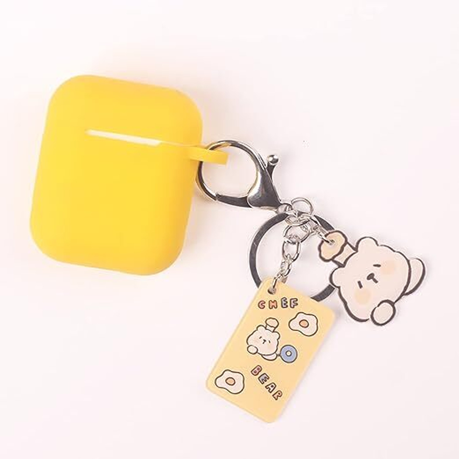Image of Wolpin Multicolor Keyring & Keychain Double Pendant Ring Key Chain