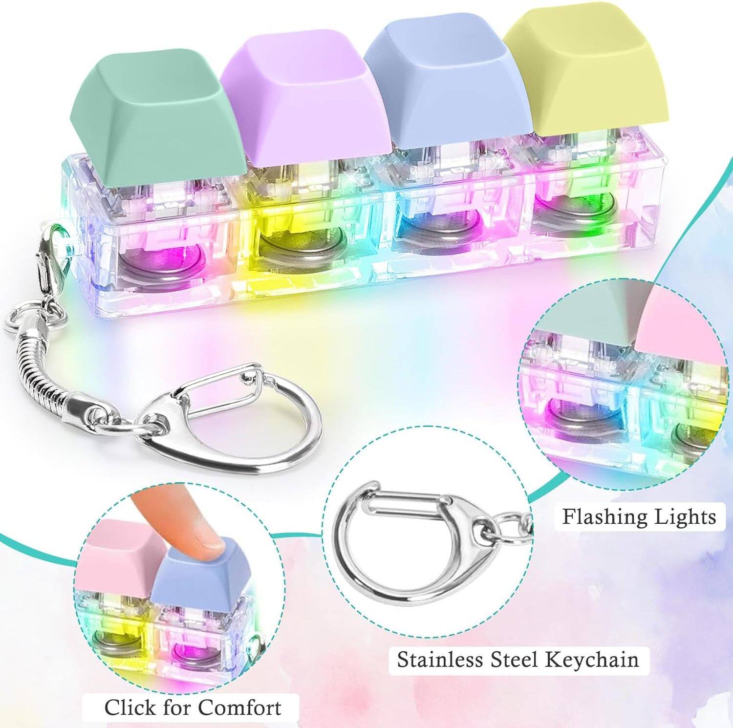 ROJ DHYAN Mechanical Keyboard Switch Keychain - Image 4
