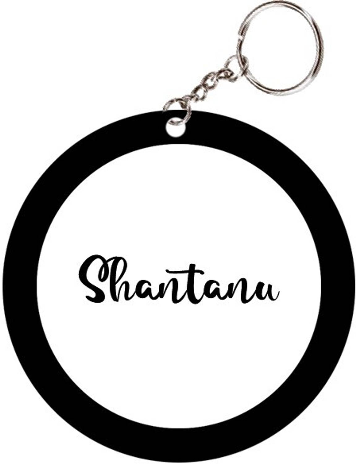 SY Gifts Shantanu Name Black Keychain Key Chain Price in India