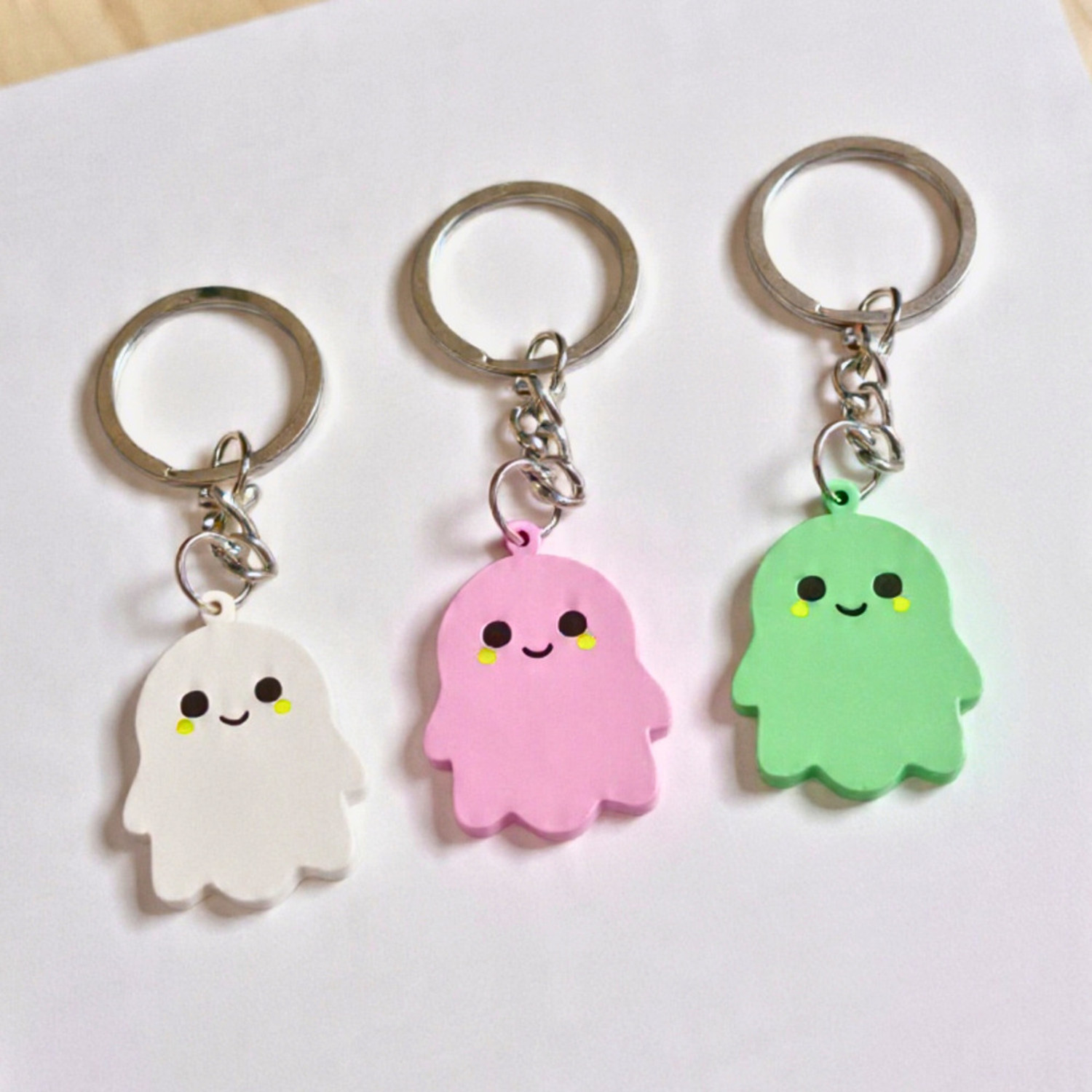 Image of CREATIBL Ghost Keychain Pack of 3 Key Chain