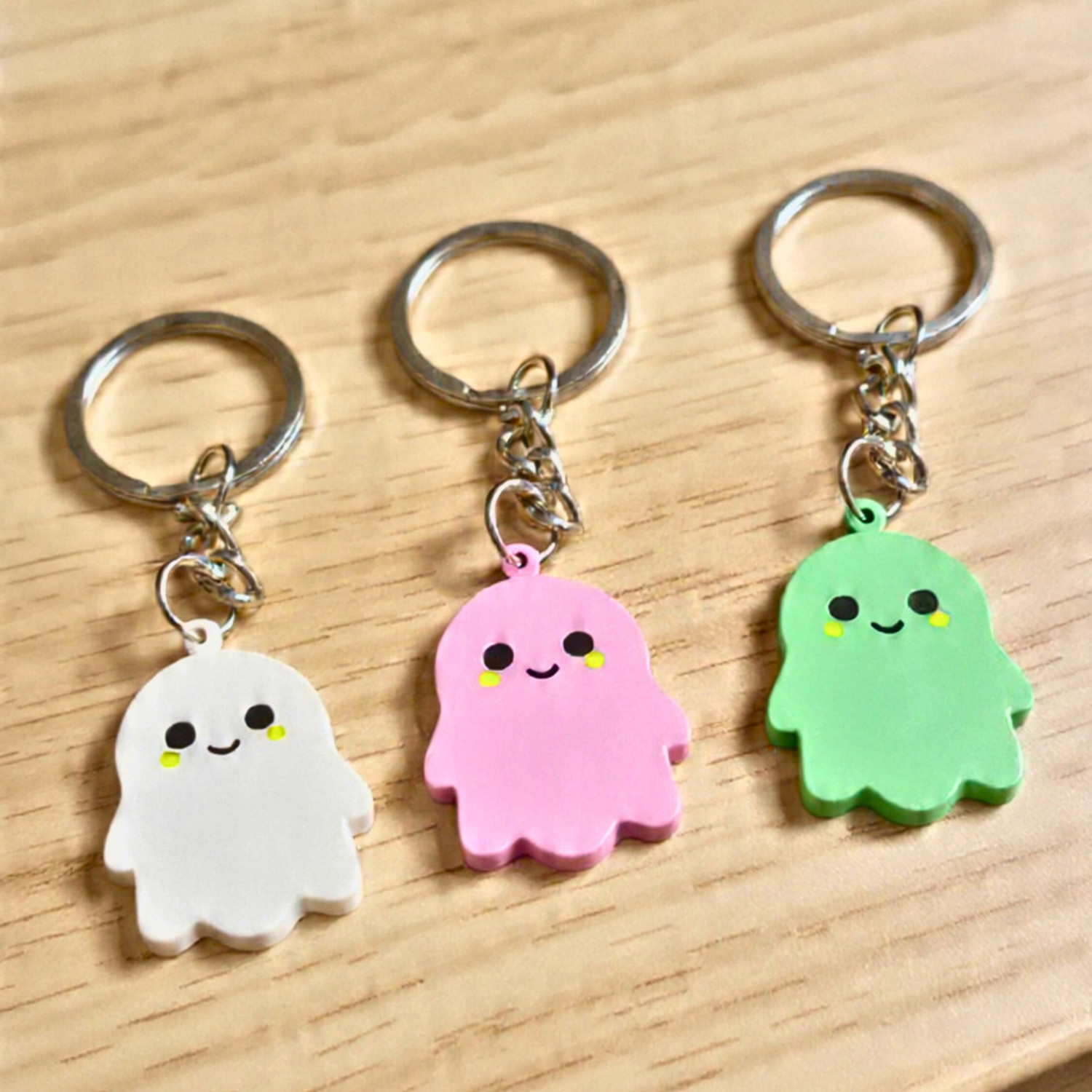 Image of CREATIBL Ghost Keychain Pack of 3 Key Chain