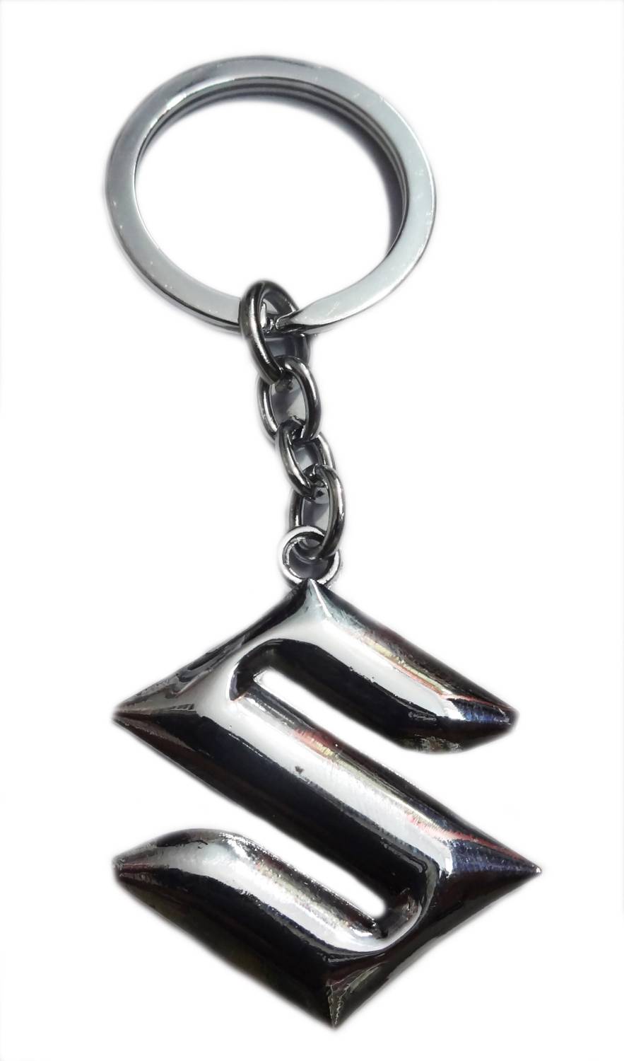 ADITYA TRADERS Real Metal Suzuki Logo Chain Key Chain