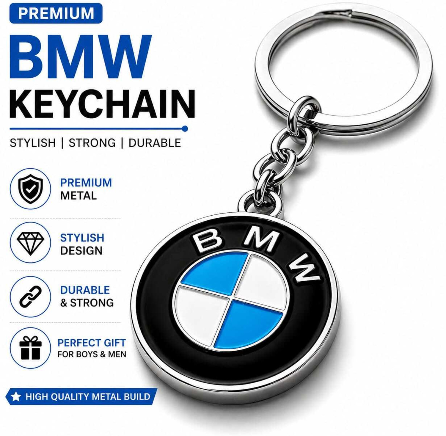 Image of KeyMan BMW Keychain for Cars And Bikes Key Chain