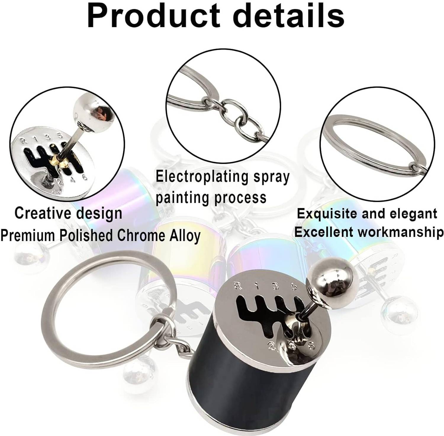 Revernest 6 Speed Gear Box Metal Keychain - Image 5
