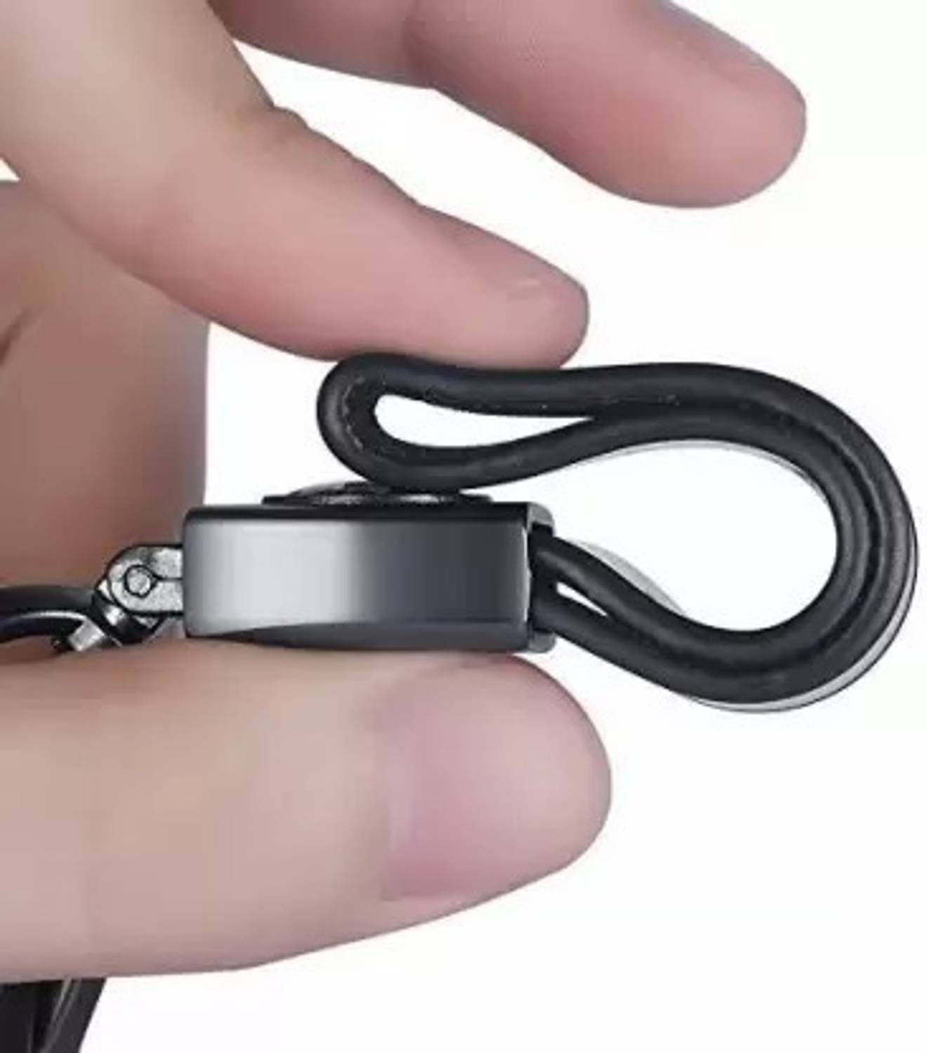 Mistazzo Bajaj Leather Hook Metal Keyring - Image 3