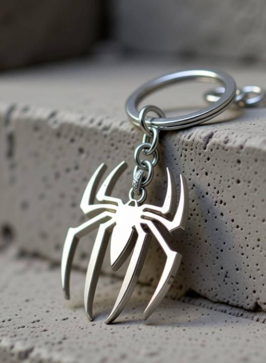 RAJ SpiderMan Marvel Avengers Silver Metal Keychain - Image 3