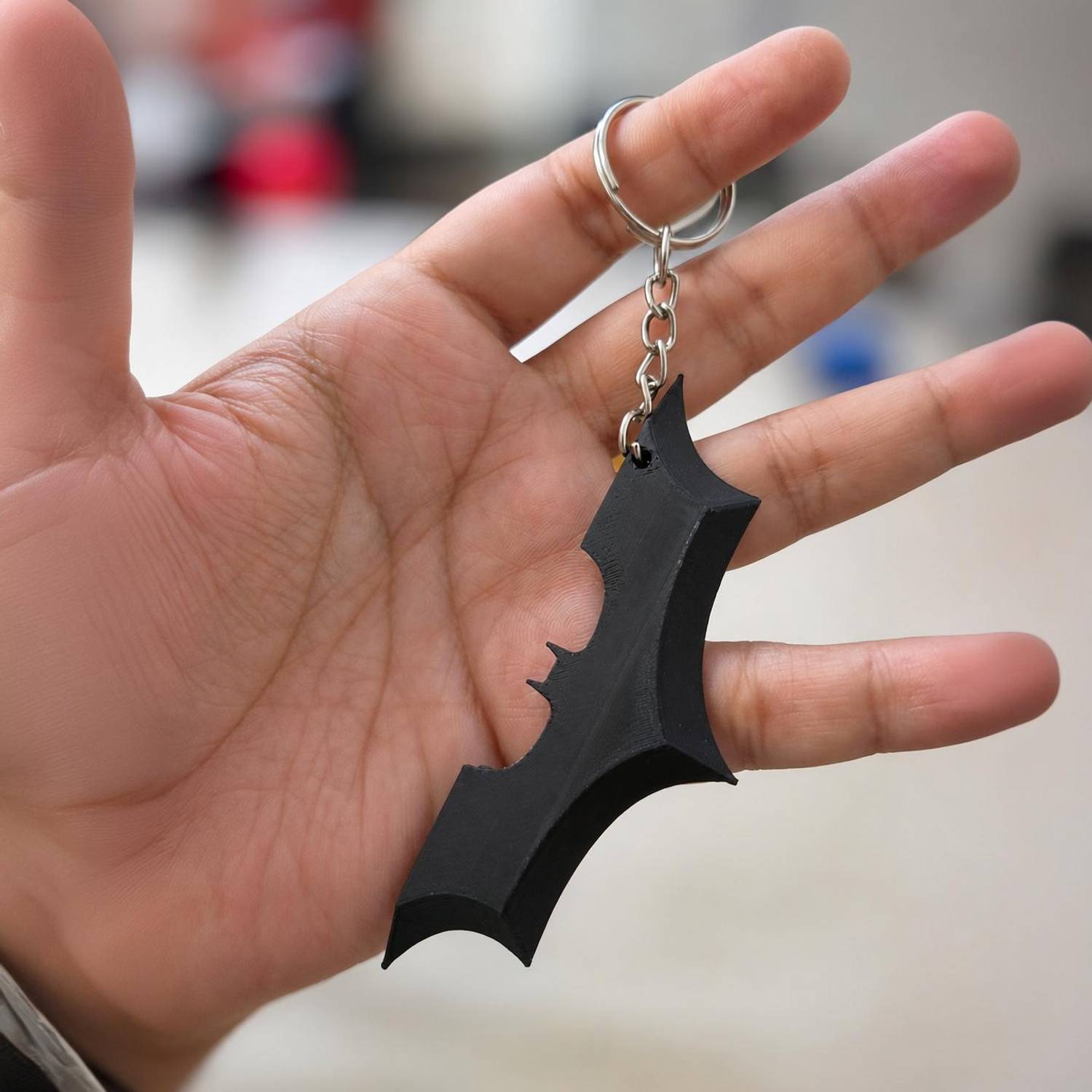 AVCW 3D Printed Batman Logo Keychain Key Chain