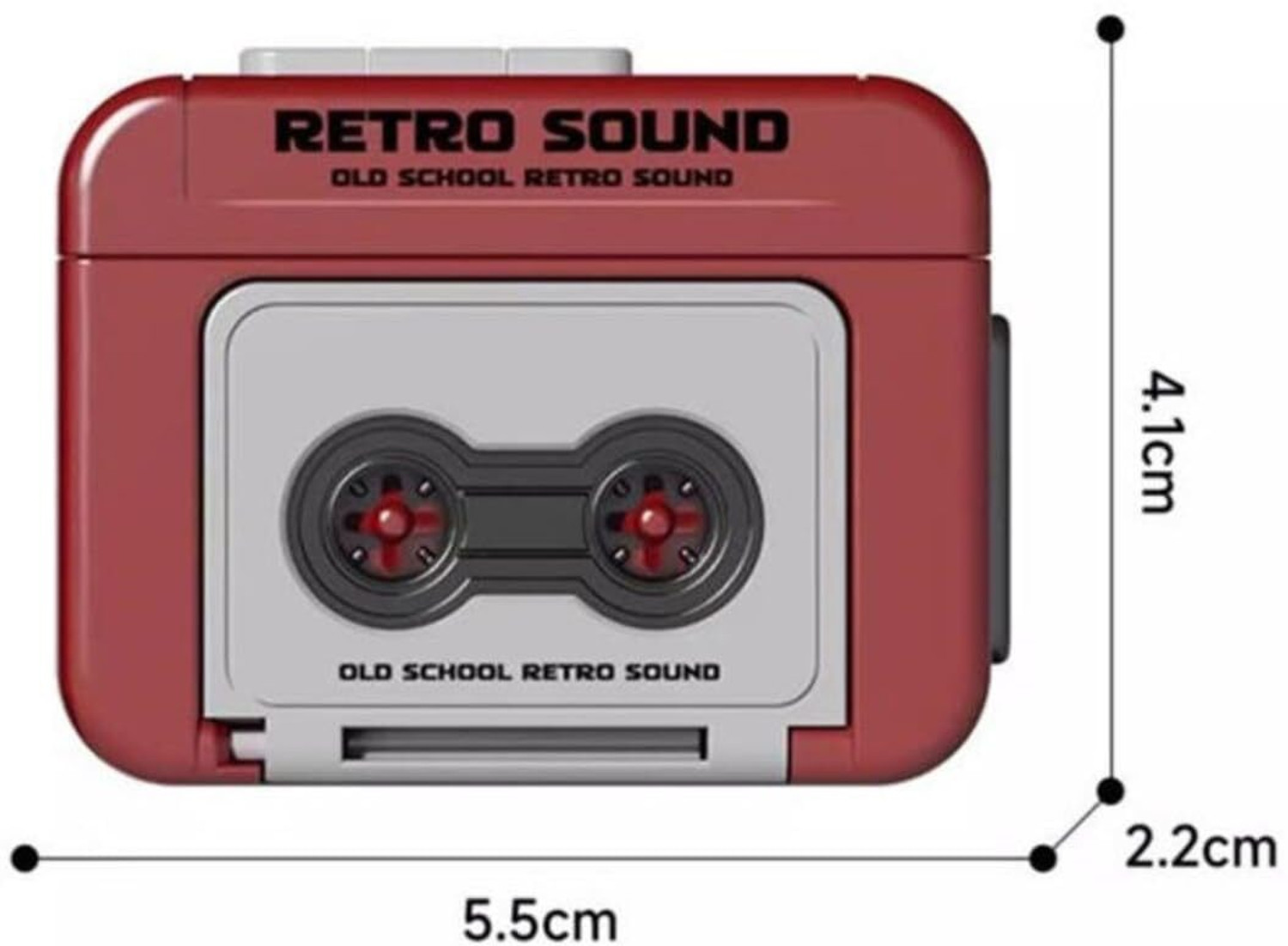 Image of Kryst Retro Sound Style Key Chain, Mini Voice Recorder Design Keyring Key Chain