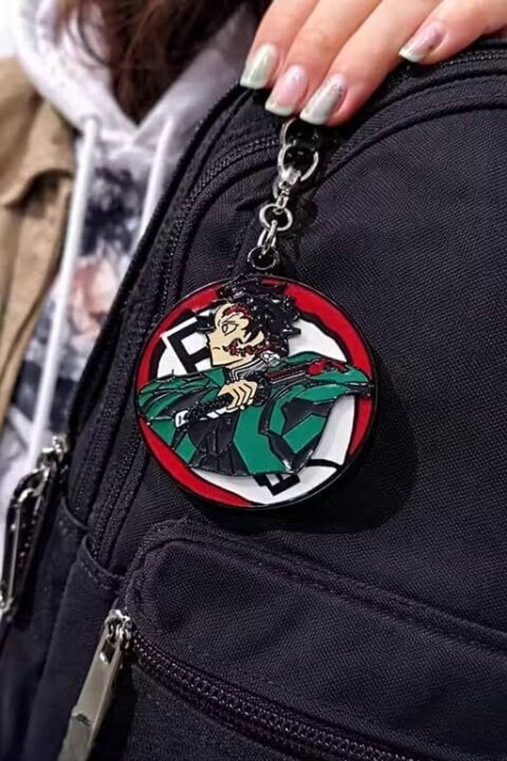 World Gift Mart Demon Slayer Spinning Keychain - Image 3