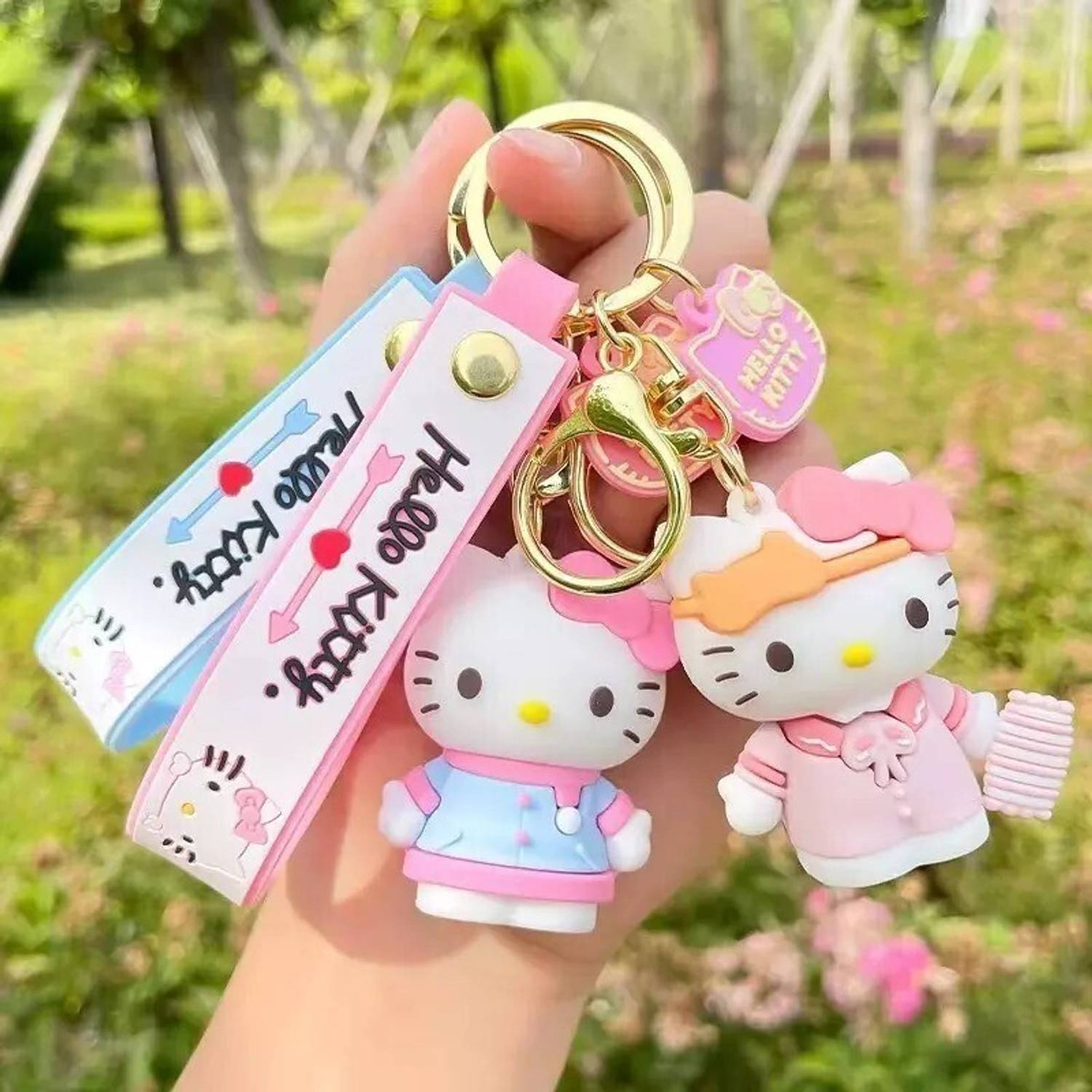 9090 girl HELLO KITTY Gal Kitty Keychain Flenzy 3D HelloKitty