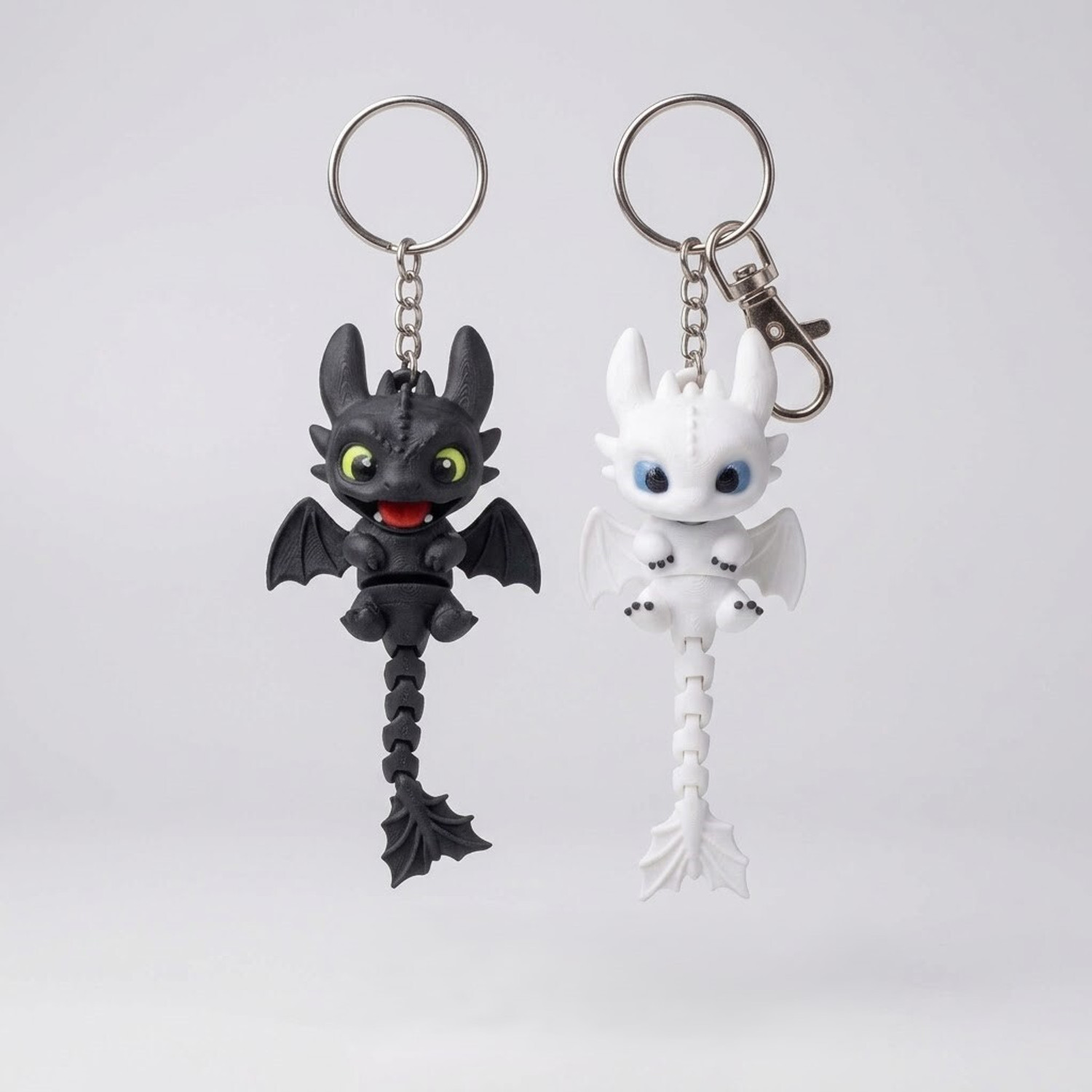 Image of LayerZcraft CUTE FLEXI DRAGONS KEY CHAIN FOR MOTOR VEHICLES, HOME KEYS, CARY BAGS Key Chain