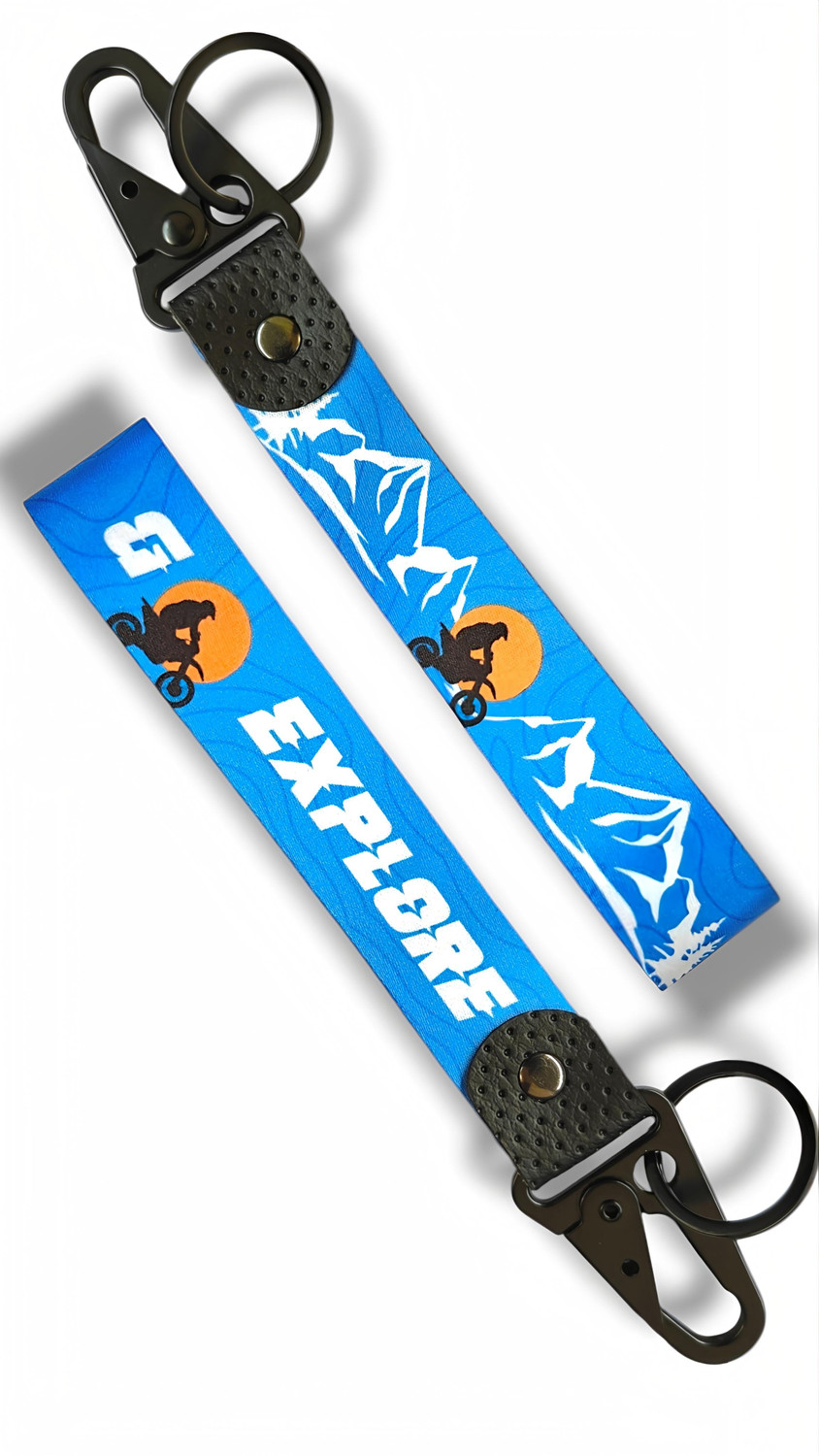 Image of High Octane Go Explore Stylish Automotive Key Chain