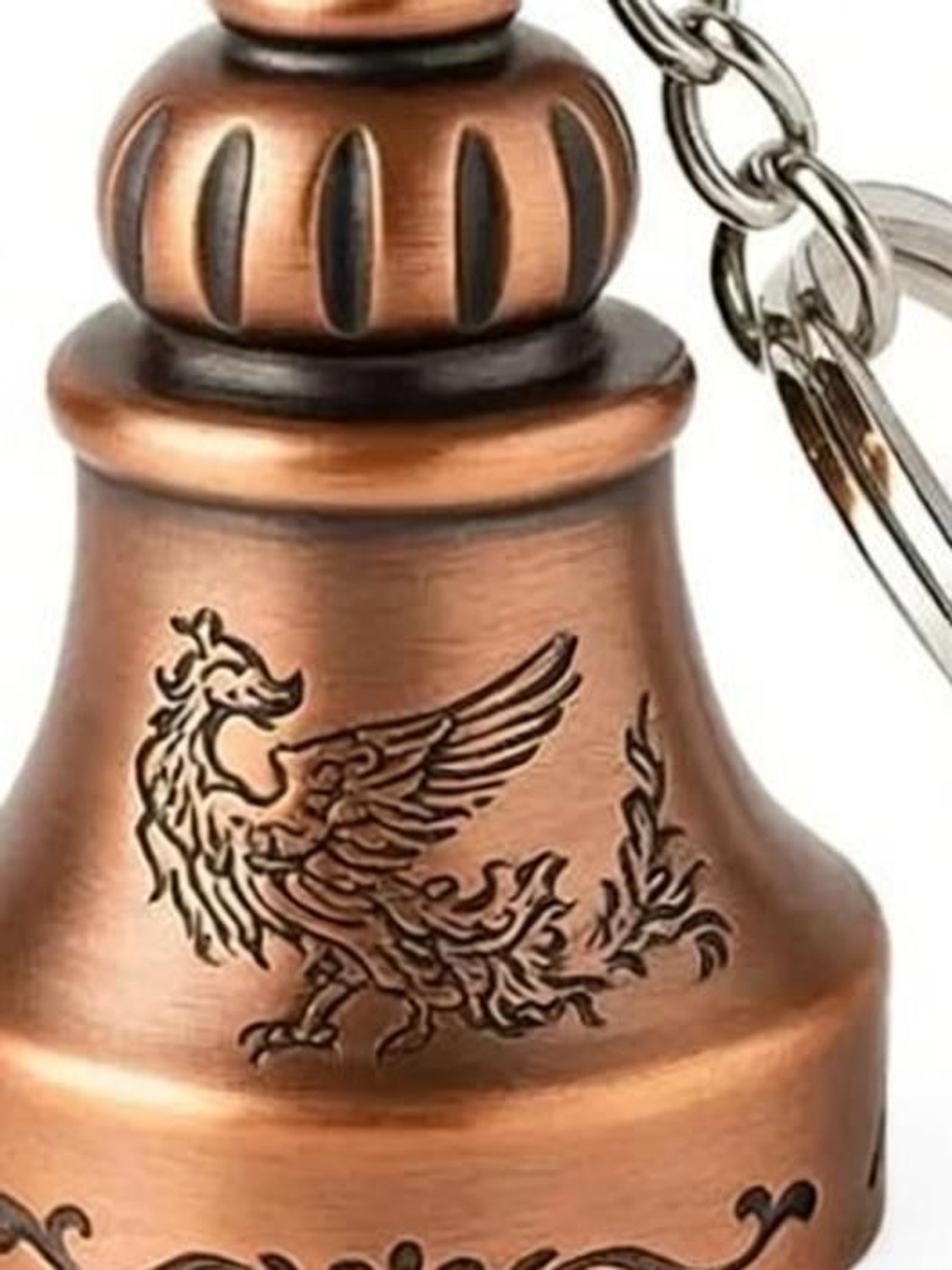 Image of Wonderwhimzy Tibetan Bell Keychain Temple Bell Keychain Metal Guardian bell Key Chain Key Chain