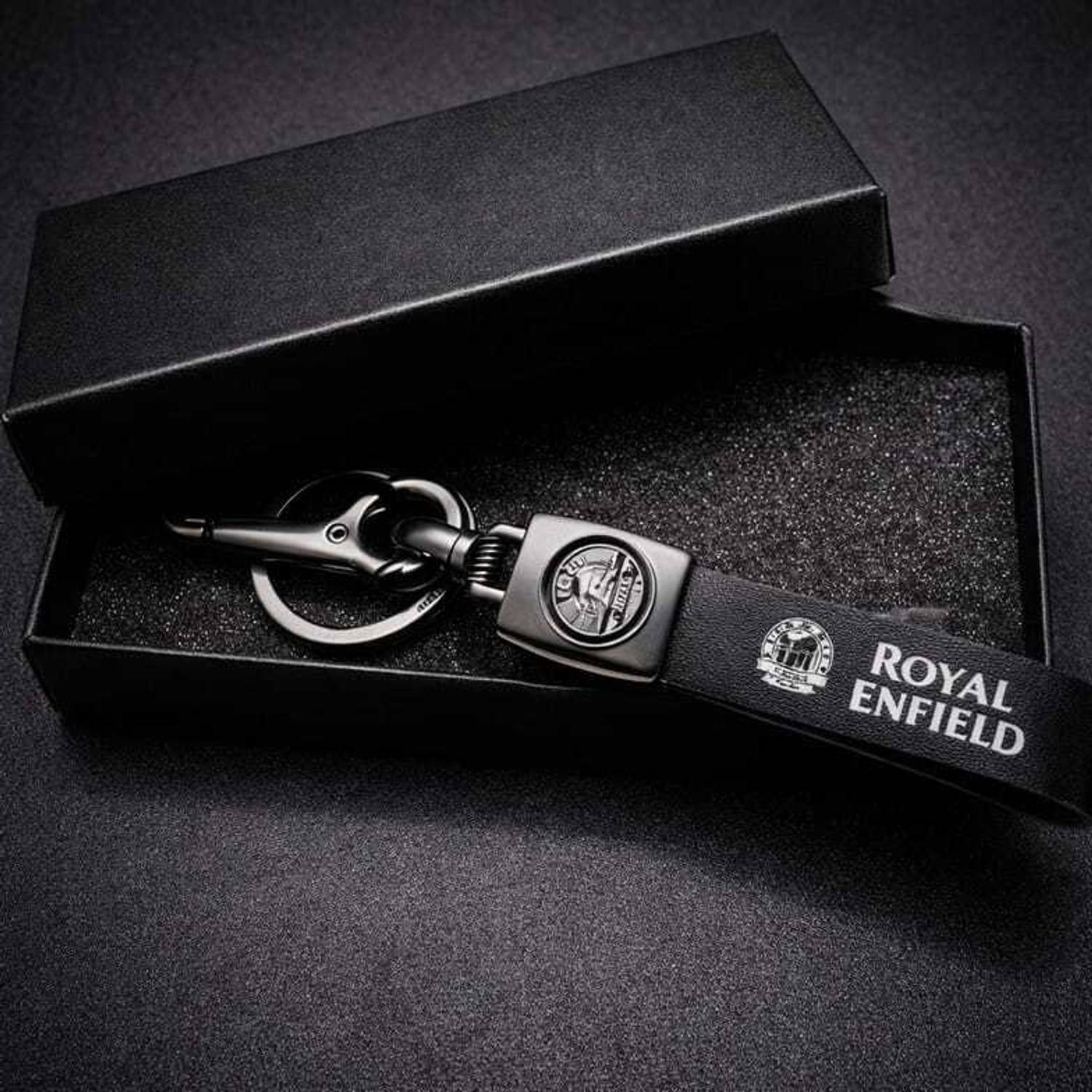 Keysoul Royal Enfield Leather Bike Keychain Pack 1 - Image 3