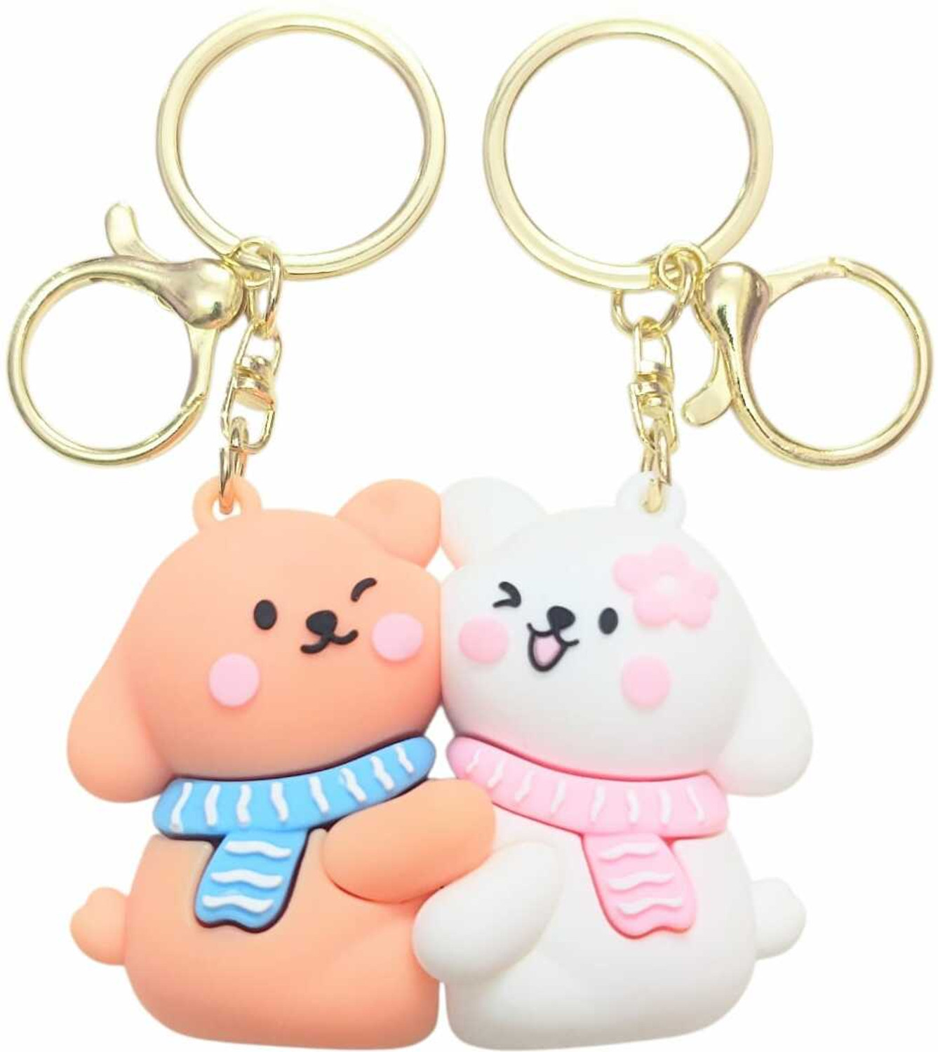 Image of PEARLISH Magnetic Couple Dog Keychain Key Chain