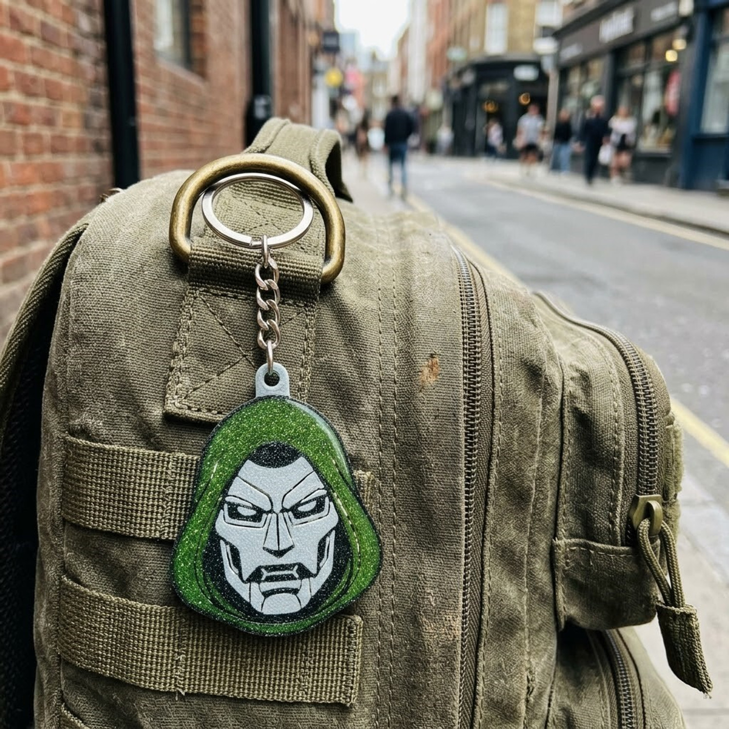 Image of LayerZcraft DR.DOOM KEYCHAIN FOR BAGS,KEYS,BIKES,CARS Key Chain