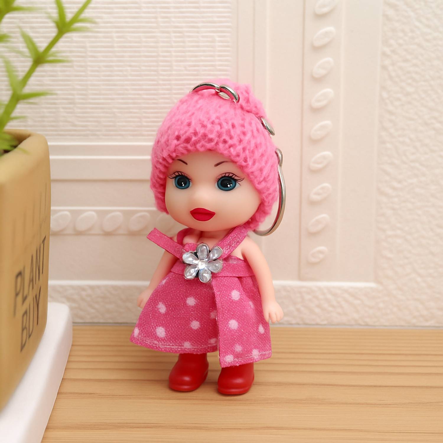 Zoom Crafts Mini Cute Doll Keychain for Girls Pack of 1 | Toy for