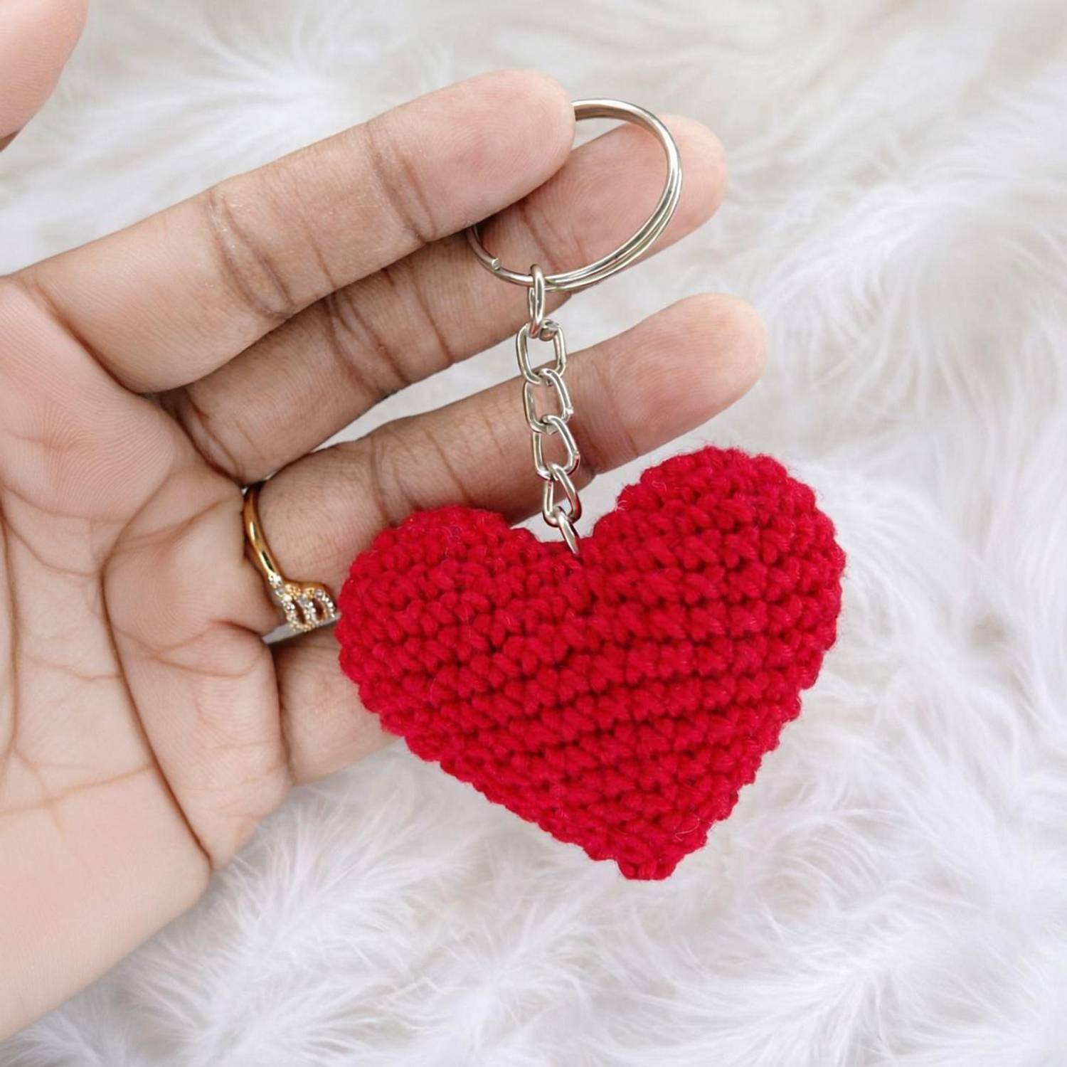 BloomingYarn Heart keychain Key Chain