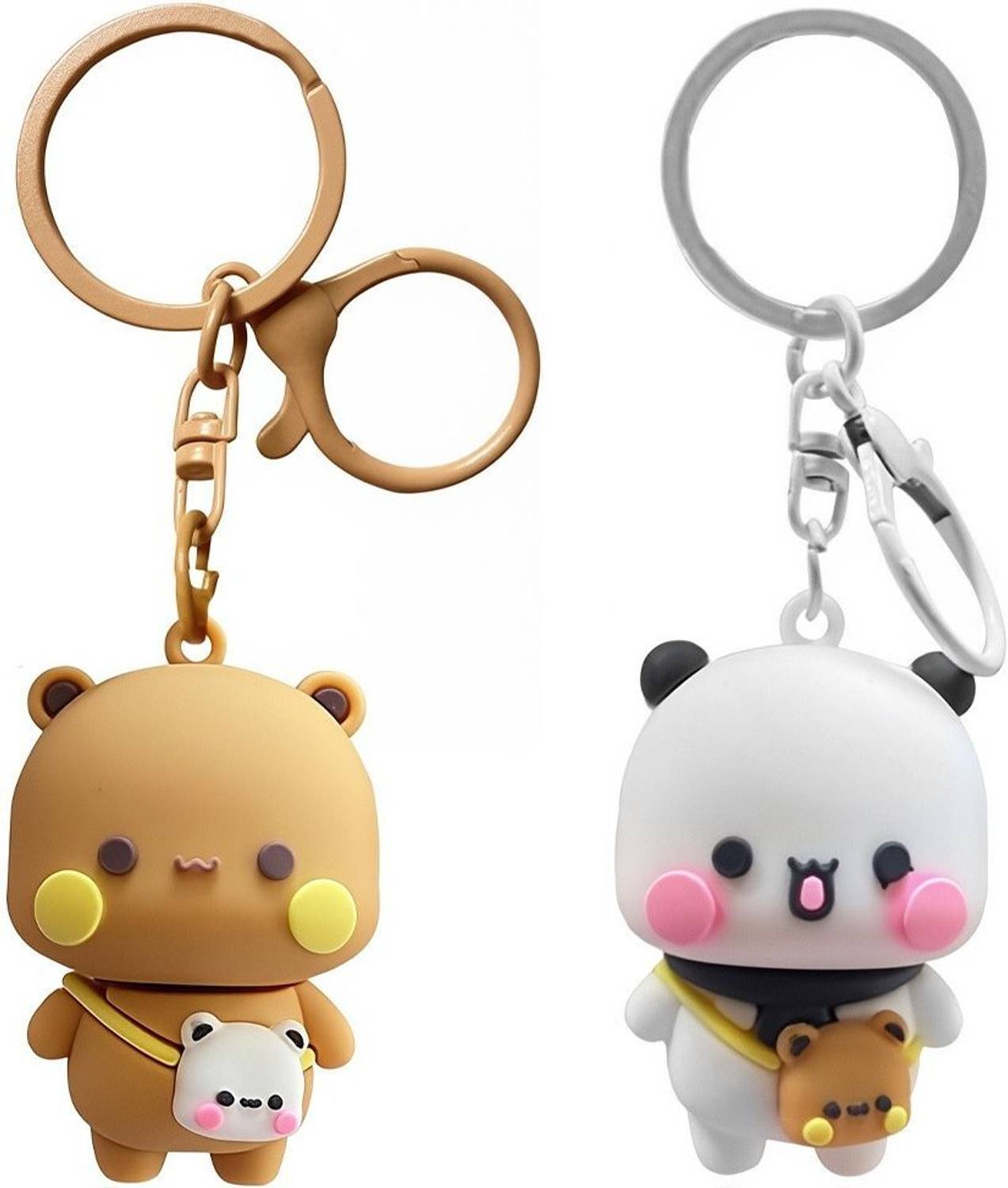 gustave Cute Cartoon Bear Couple Keyrings