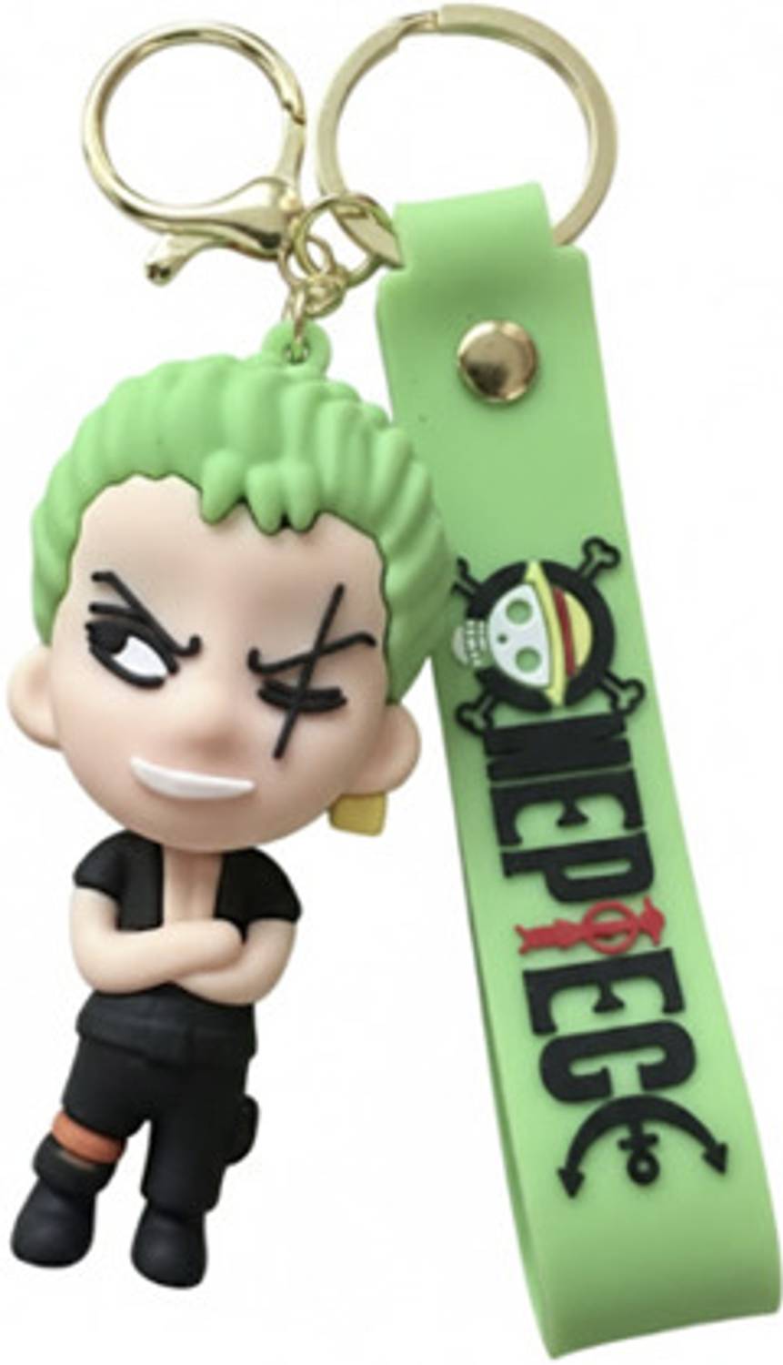 gadgetschroma One Piece Roronoa Zoro Premium 3D Silicone Keychain