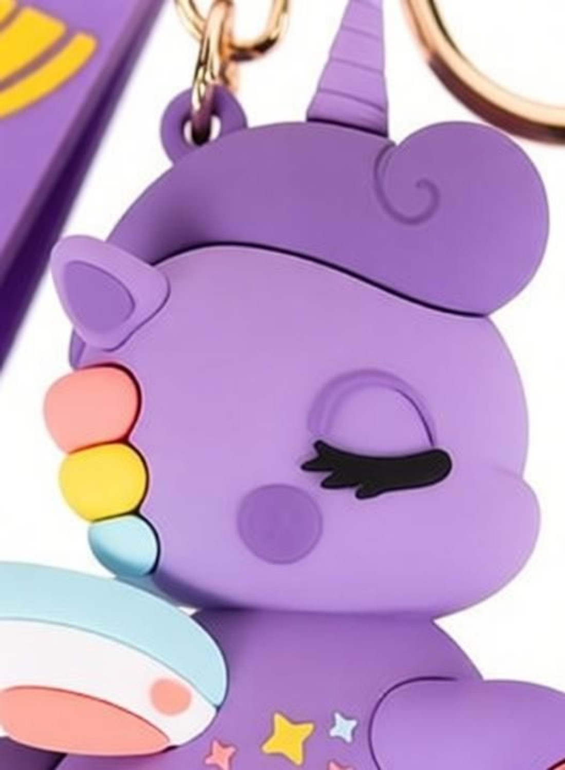 Image of HEMANT ART COLLECTION purple keychain Unicorn Key Chain