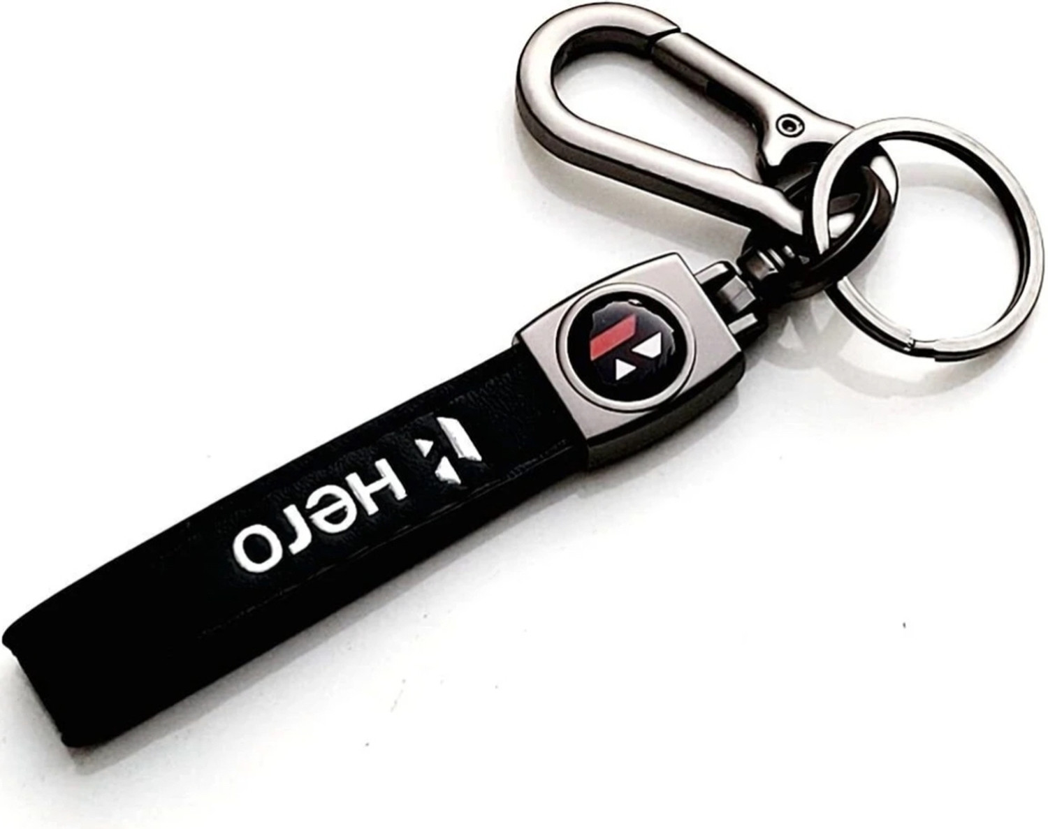 Image of DRISYAM Pure Leather key chain heavy duty for Hero bikes Key Chain