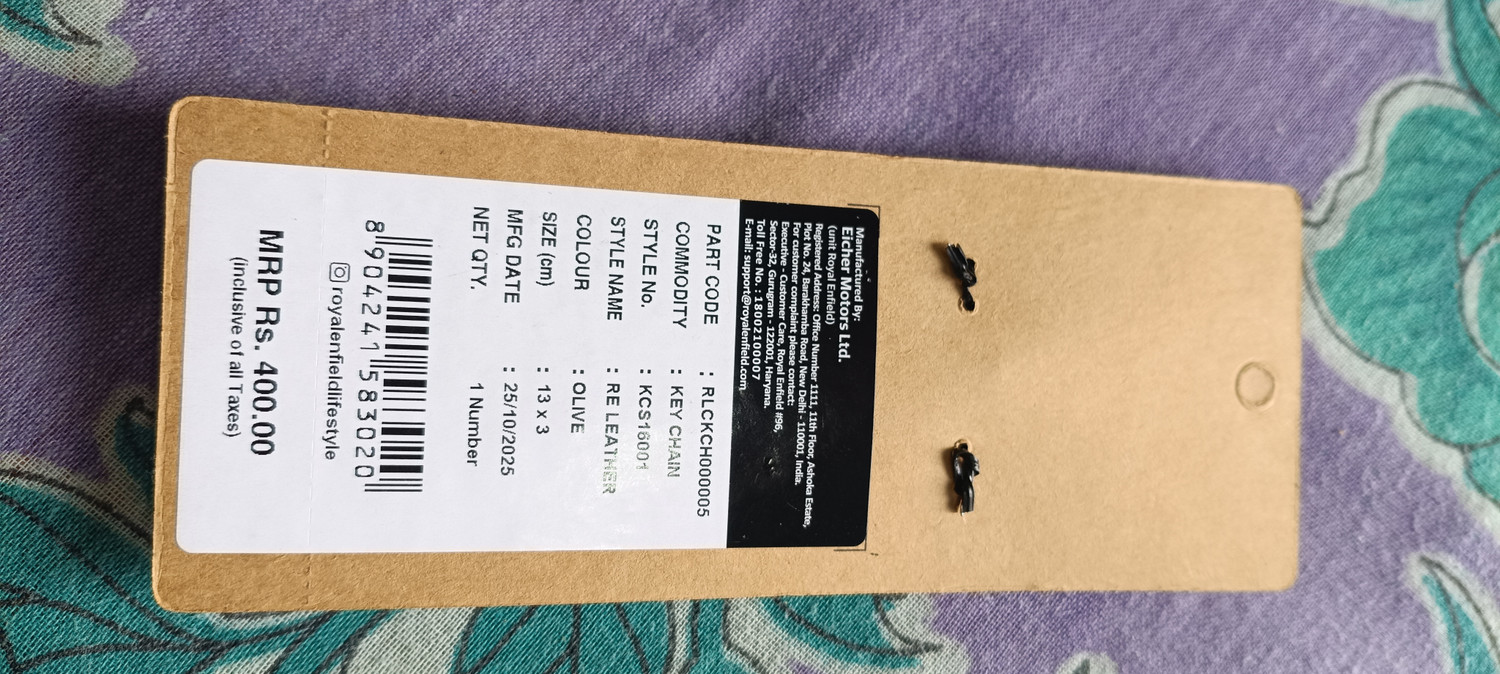 Image of ROYAL ENFIELD Re lether Key Chain