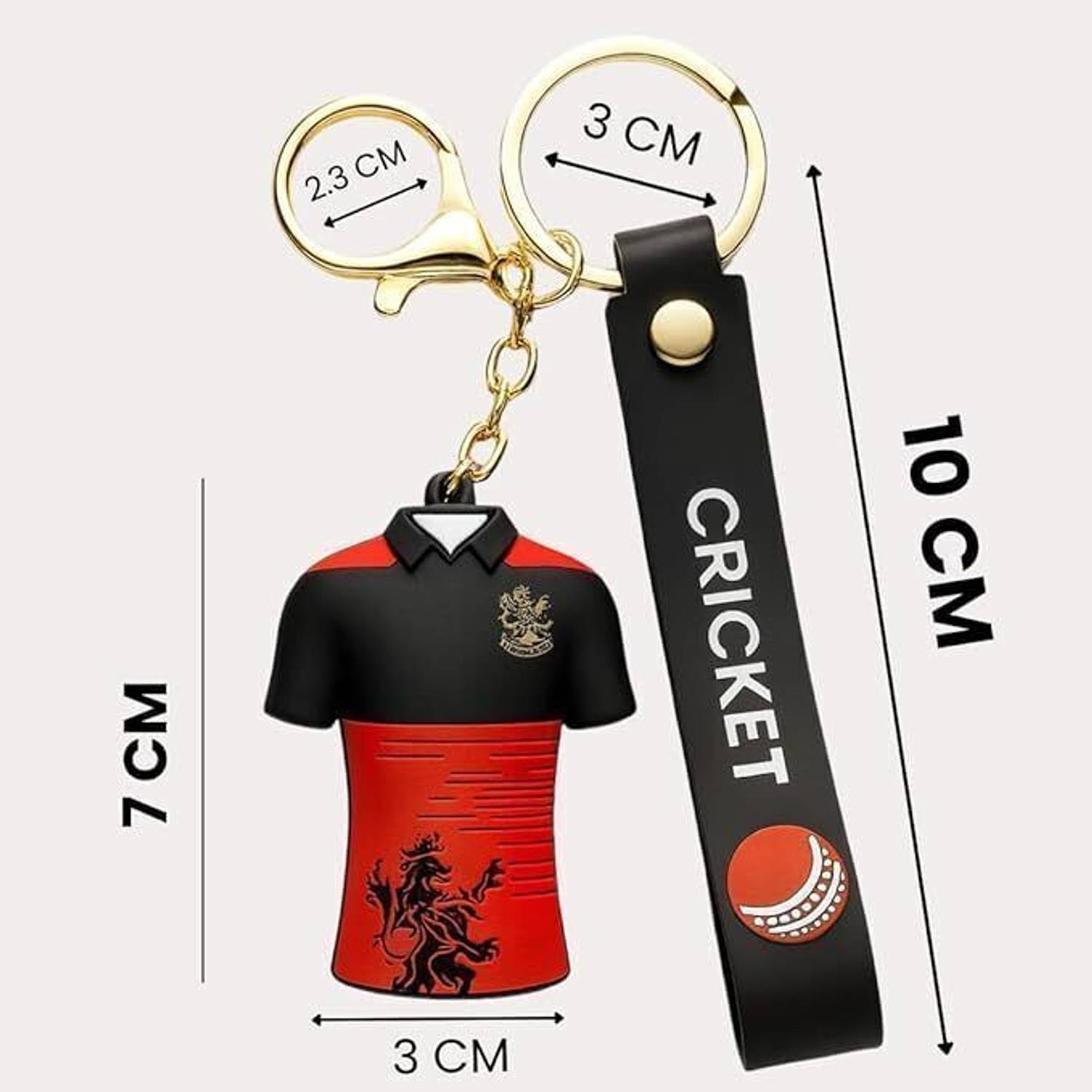 ABS TRADERS 3D Rcb Jersey Keychain Cricket for Fans (1Pcs) Key Chain