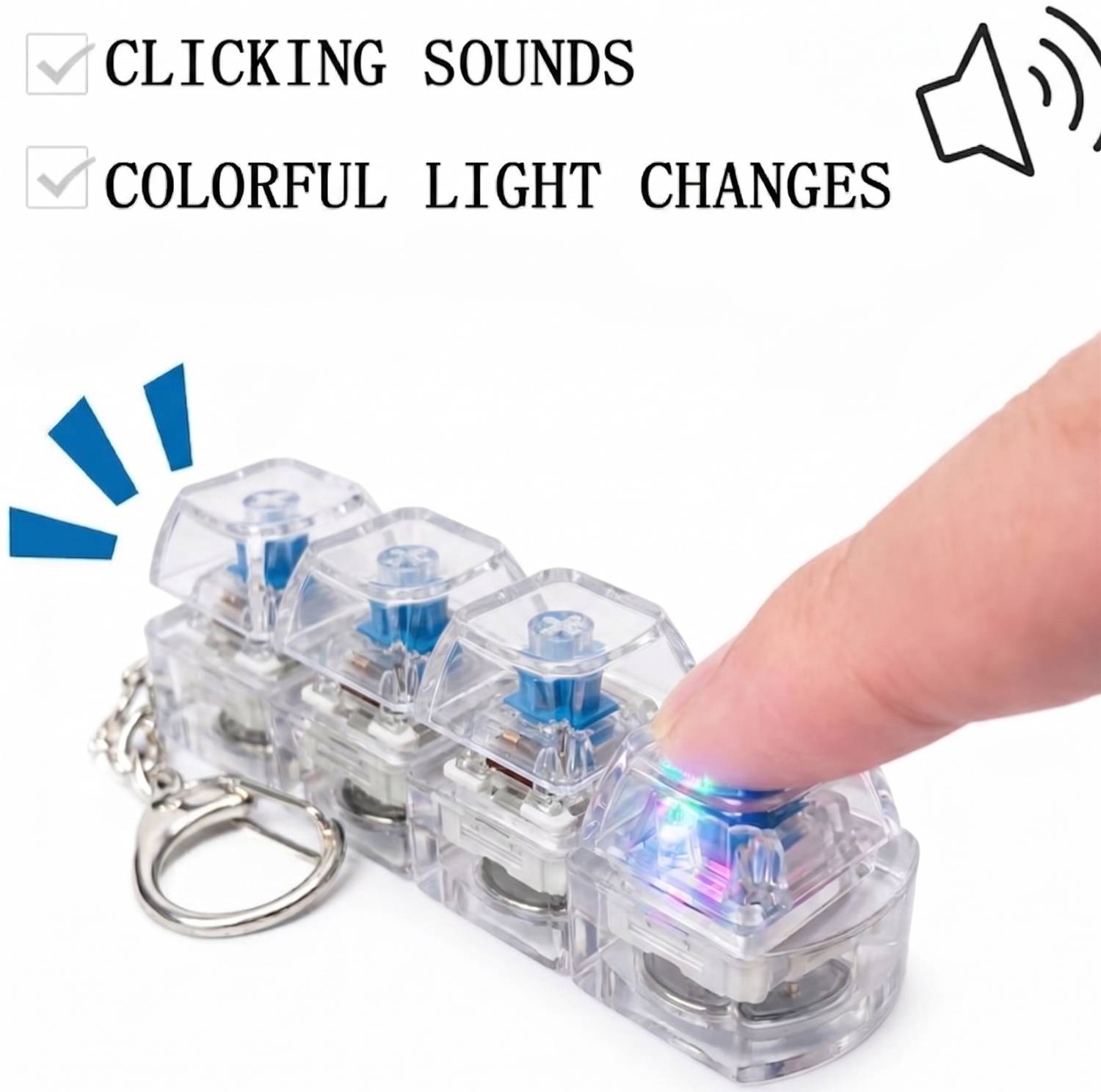 WOXX LED Keyboard Key Chain