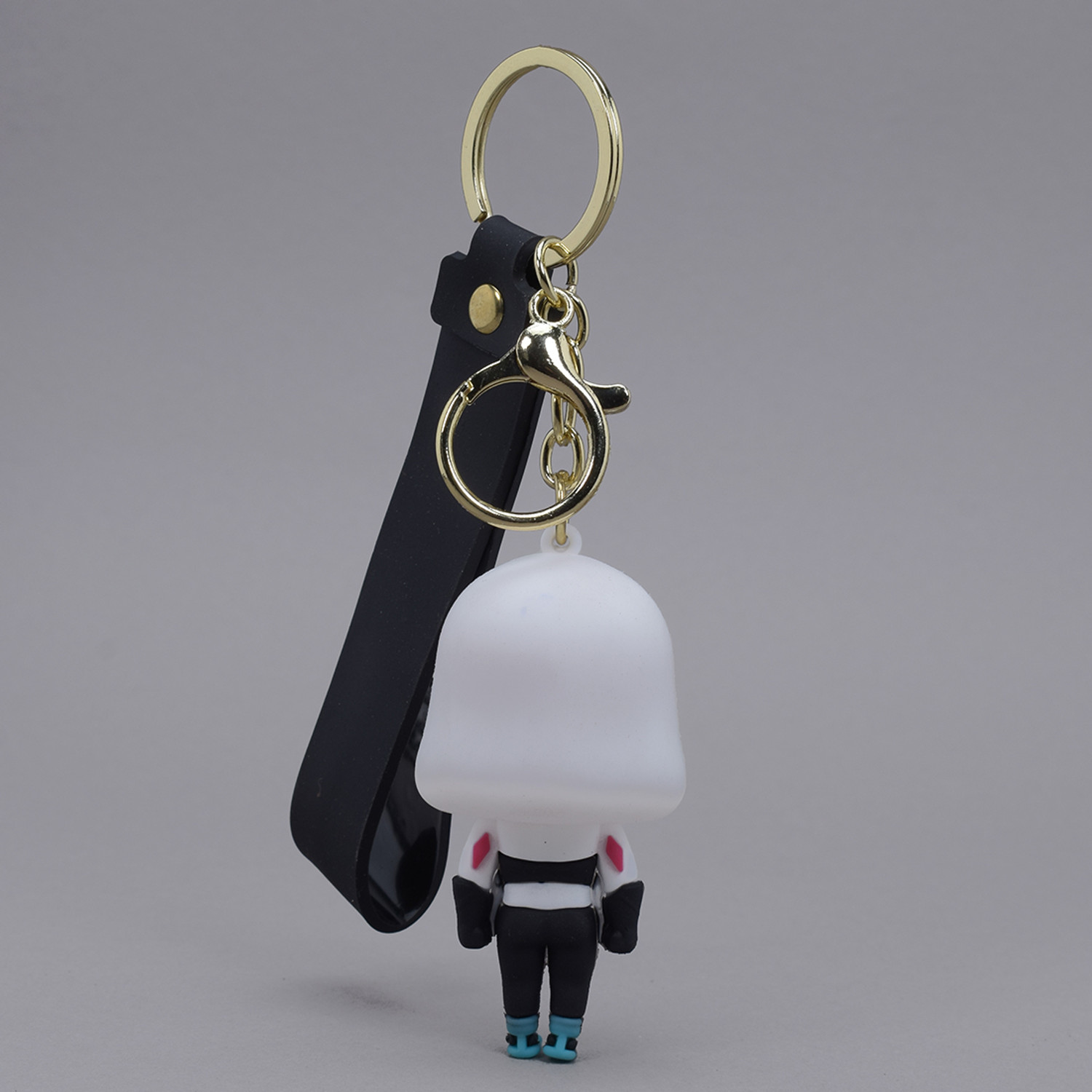 Image of Daiyamondo Spider-Gwen Ghost-Spider 3D Keychain | Premium Silicone Ninja Warrior Bag Charm Key Chain