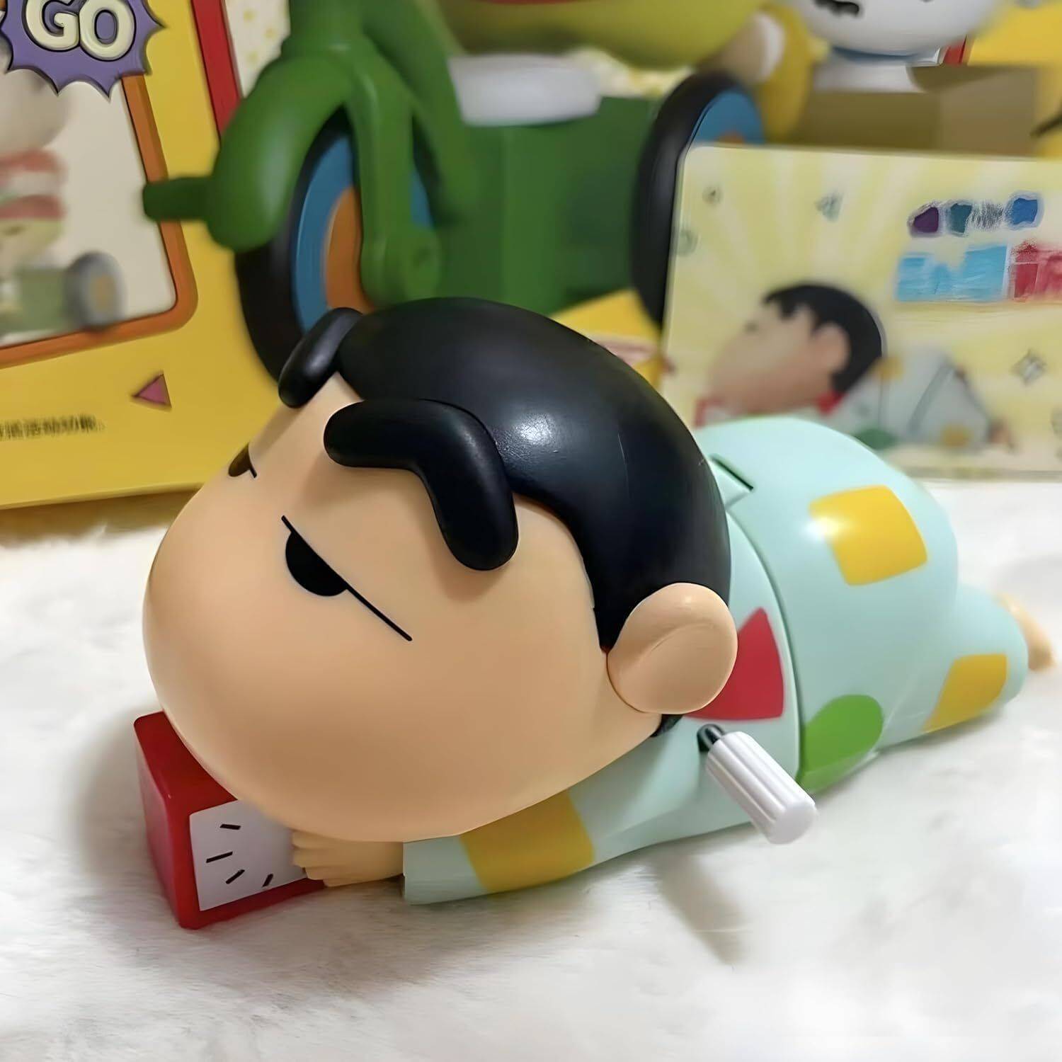 Aadinath Trader Crawling Shinchan Action Figure Movable Toy Key Chain