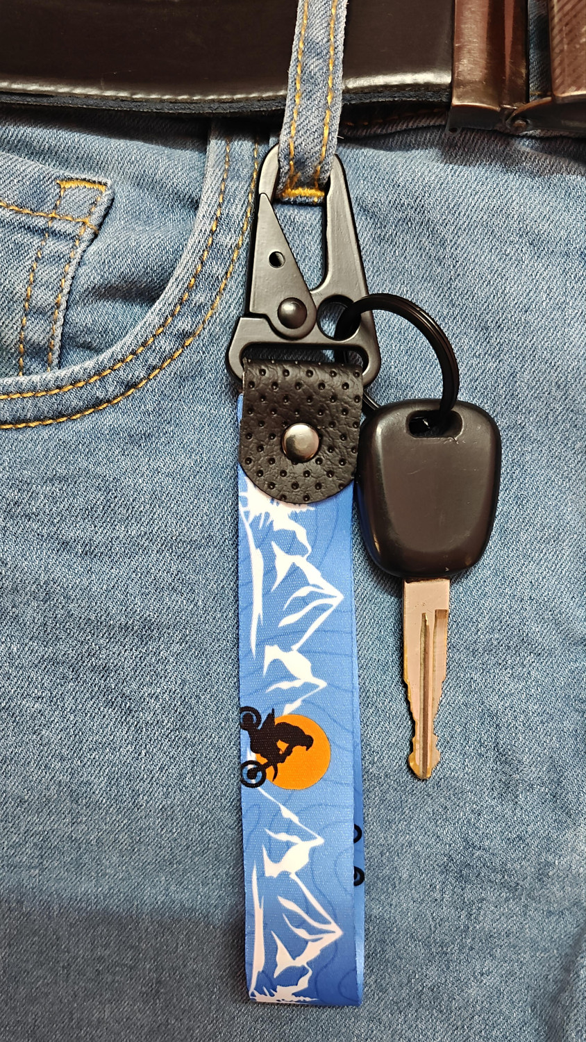 Image of High Octane Go Explore Stylish Automotive Key Chain