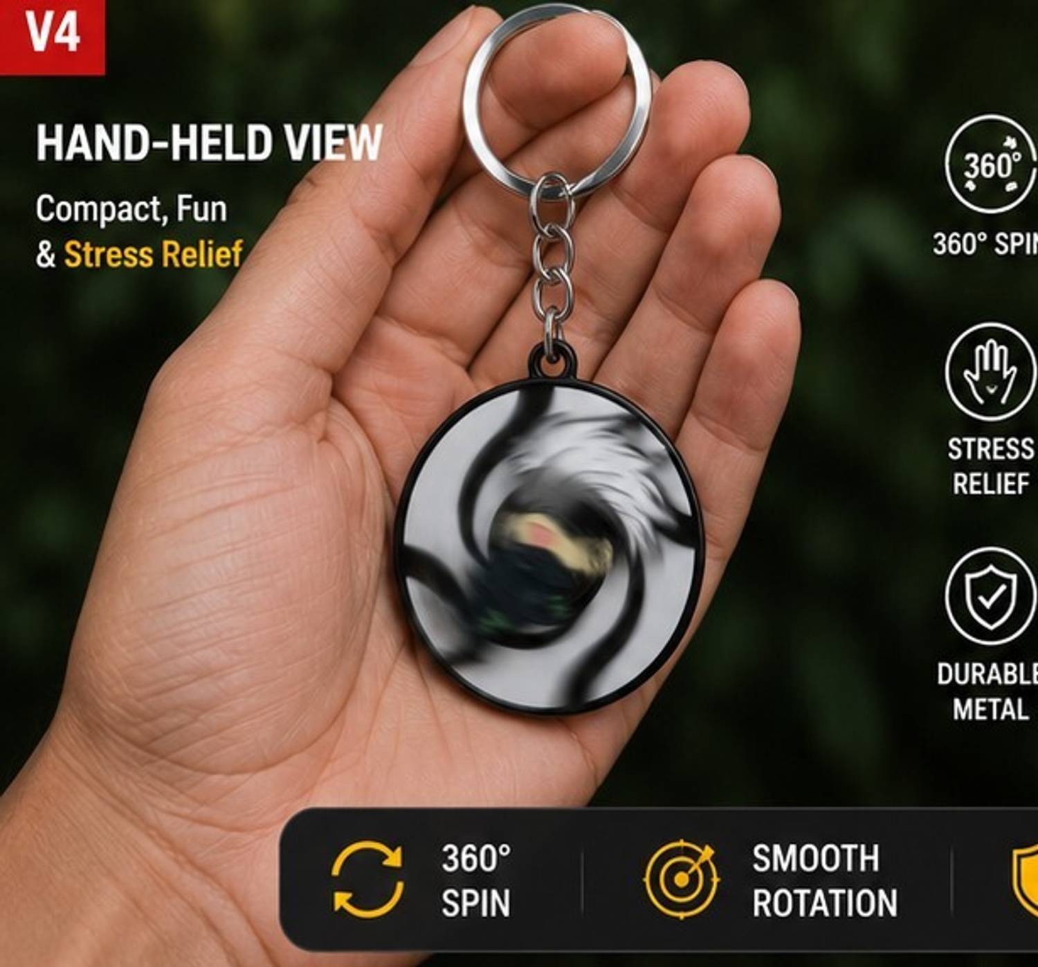 lsaiah Naruto Spinner Wheel Keychain - Image 5
