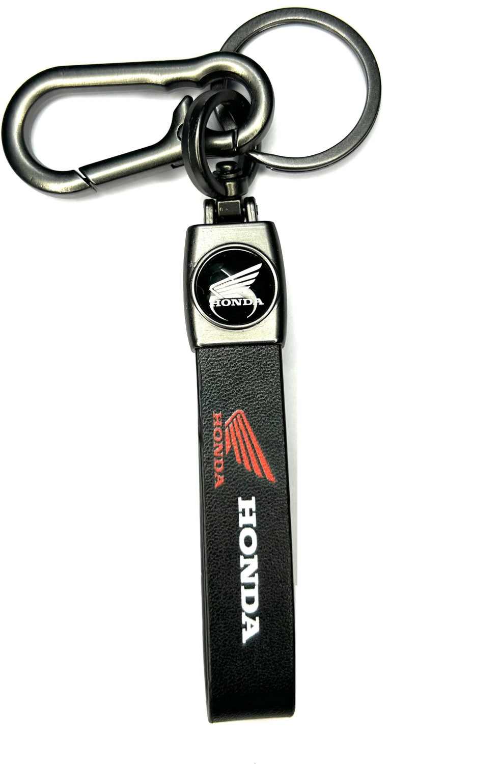 Image of FLAMBE Honda Bike Hanging Hook Leather Belt keychain Key Chain
