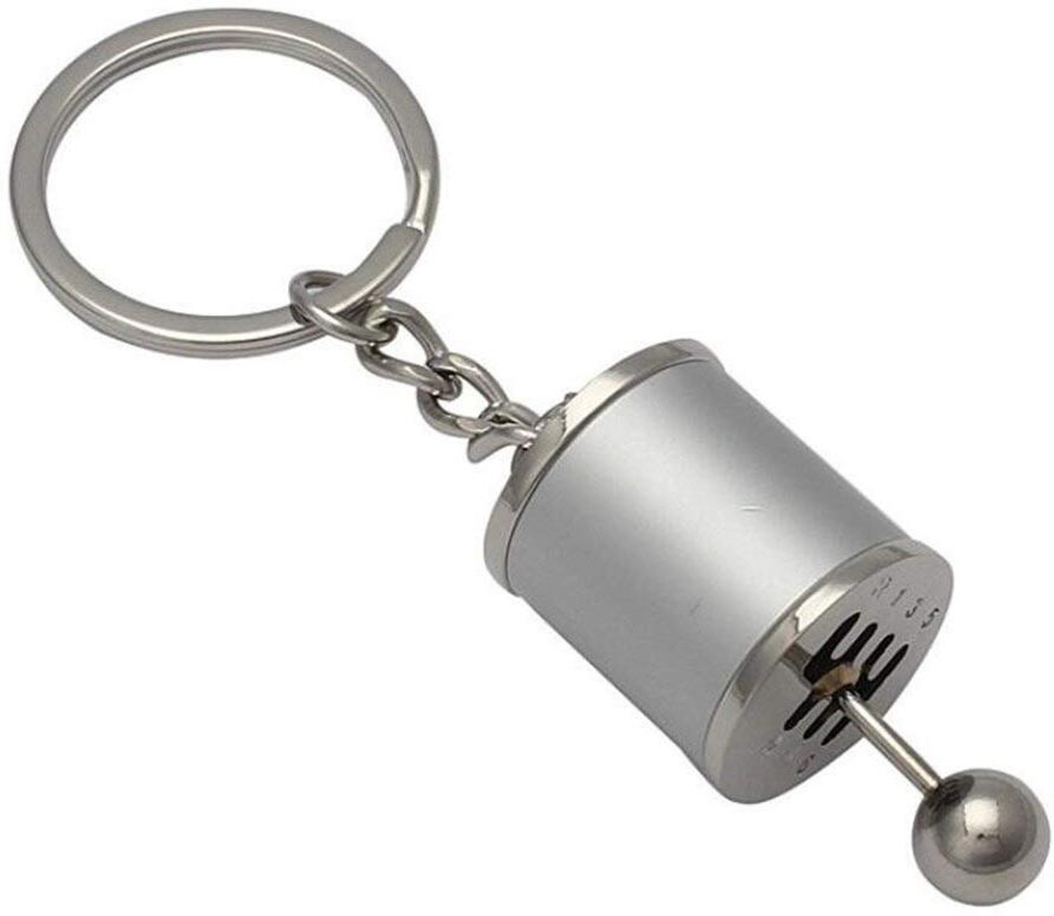 Image of LAVITRA 6Speed Gear Box Keychain Chrome Six-speed Manual Shift Lever Keyring Key Chain Key Chain