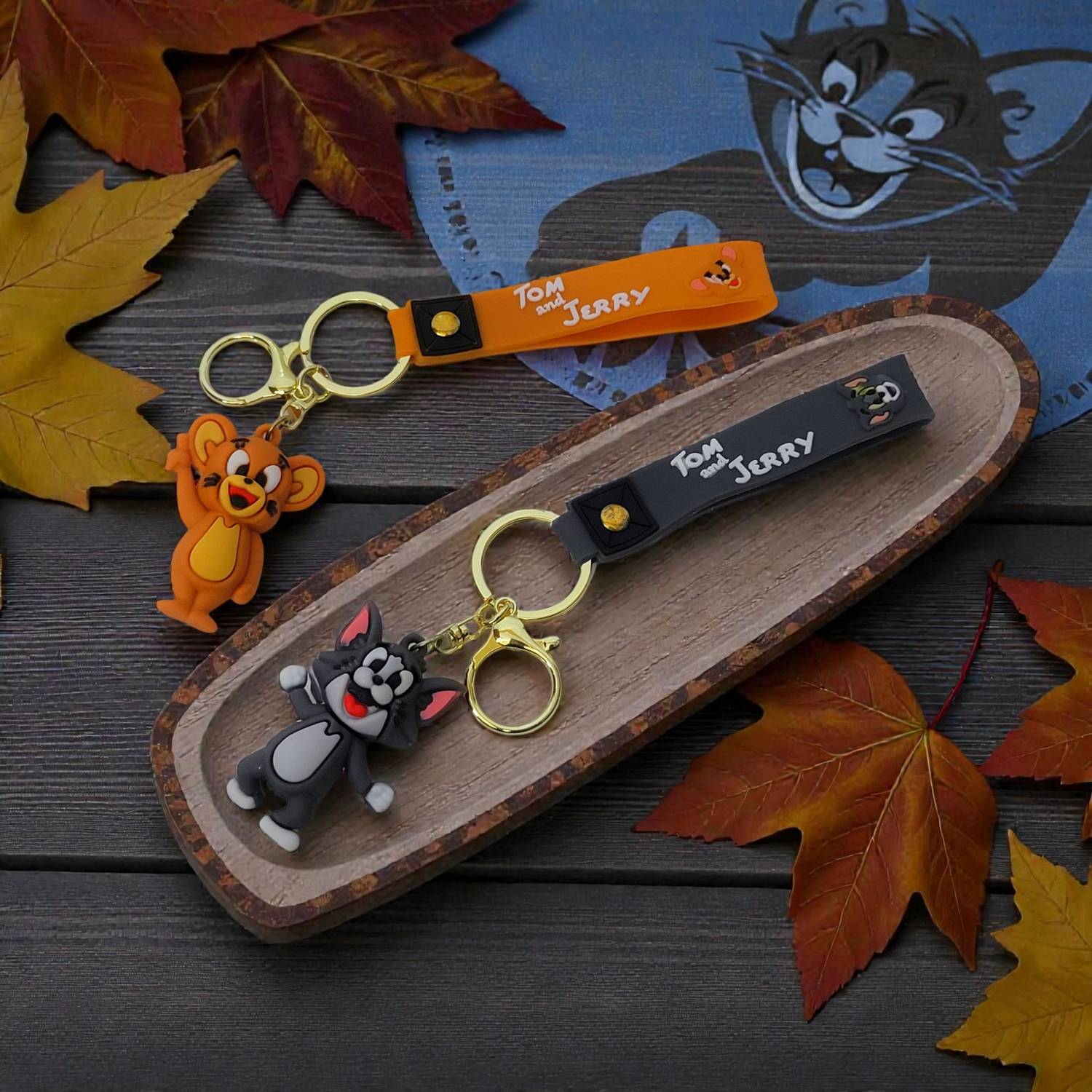 ADOREAL Tom And Jerry 3D Keychain And Keyring Key Chain