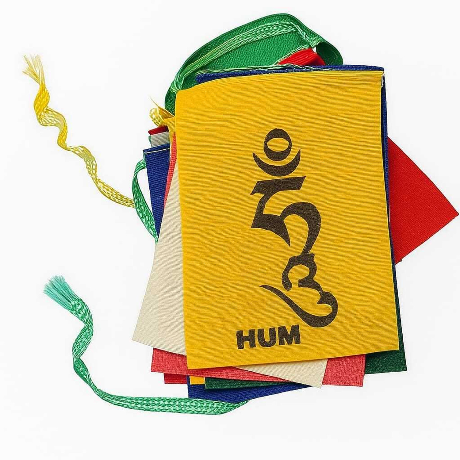 Image of Vighneshvara Tibetan Buddhist Prayer Flag For Car & Bike Key Chain
