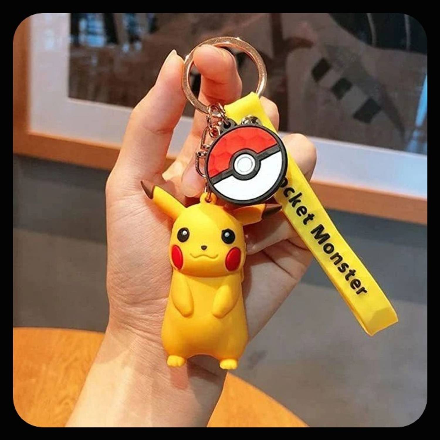 Jainzon Cute 3D Pikachu Keychain_z33 Key Chain Price in India