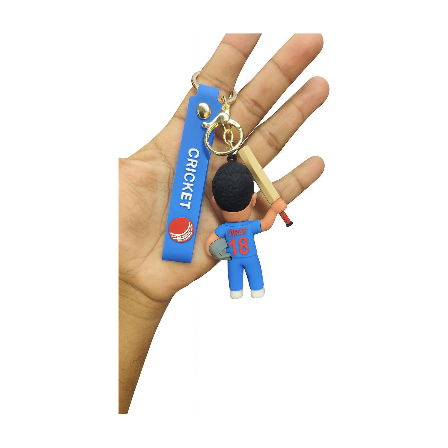 Actino 3D Virat Kohli Keychain Character (1Pcs) Keychain) Key Chain Key Chain