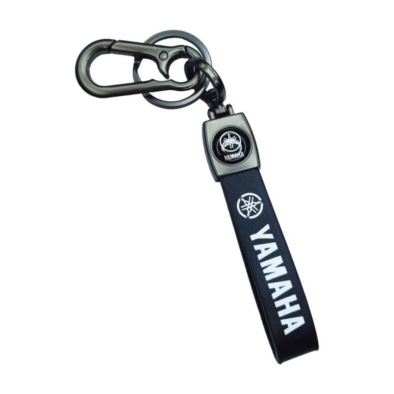 Ayesha Collection Yamaha Leather Stripe Key Chain For Bike Key Chain