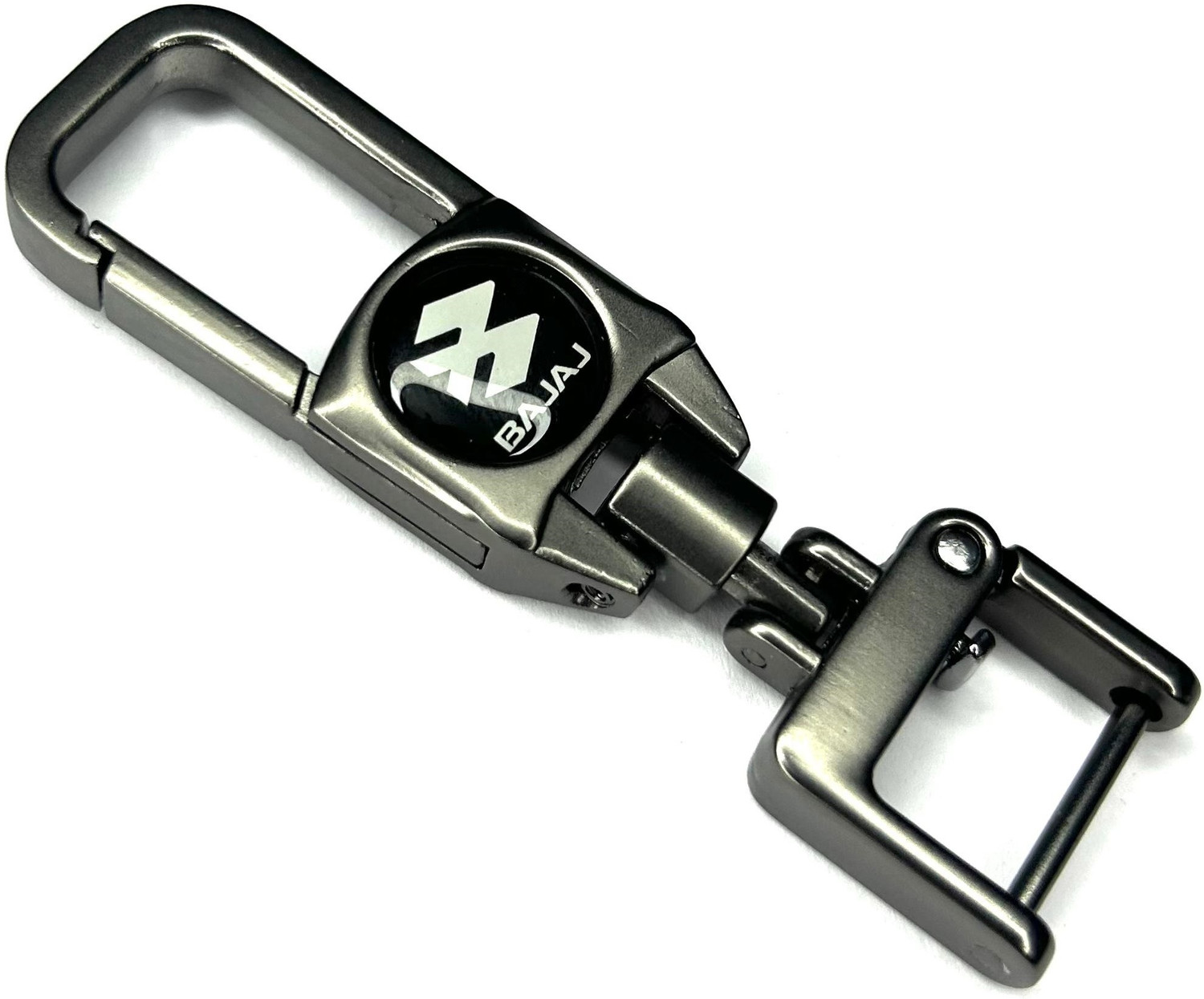 Image of FLAMBE Bajaj Bike Black Premium Metal Keychain Key Chain