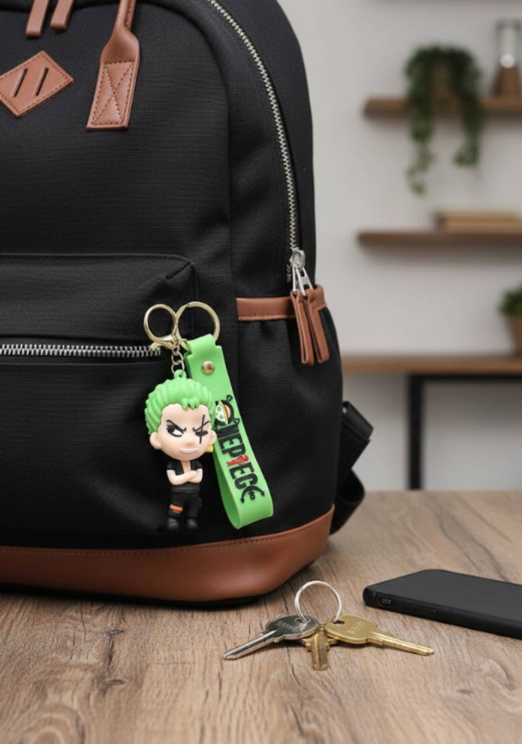 gadgetschroma One Piece Roronoa Zoro Premium 3D Silicone Keychain