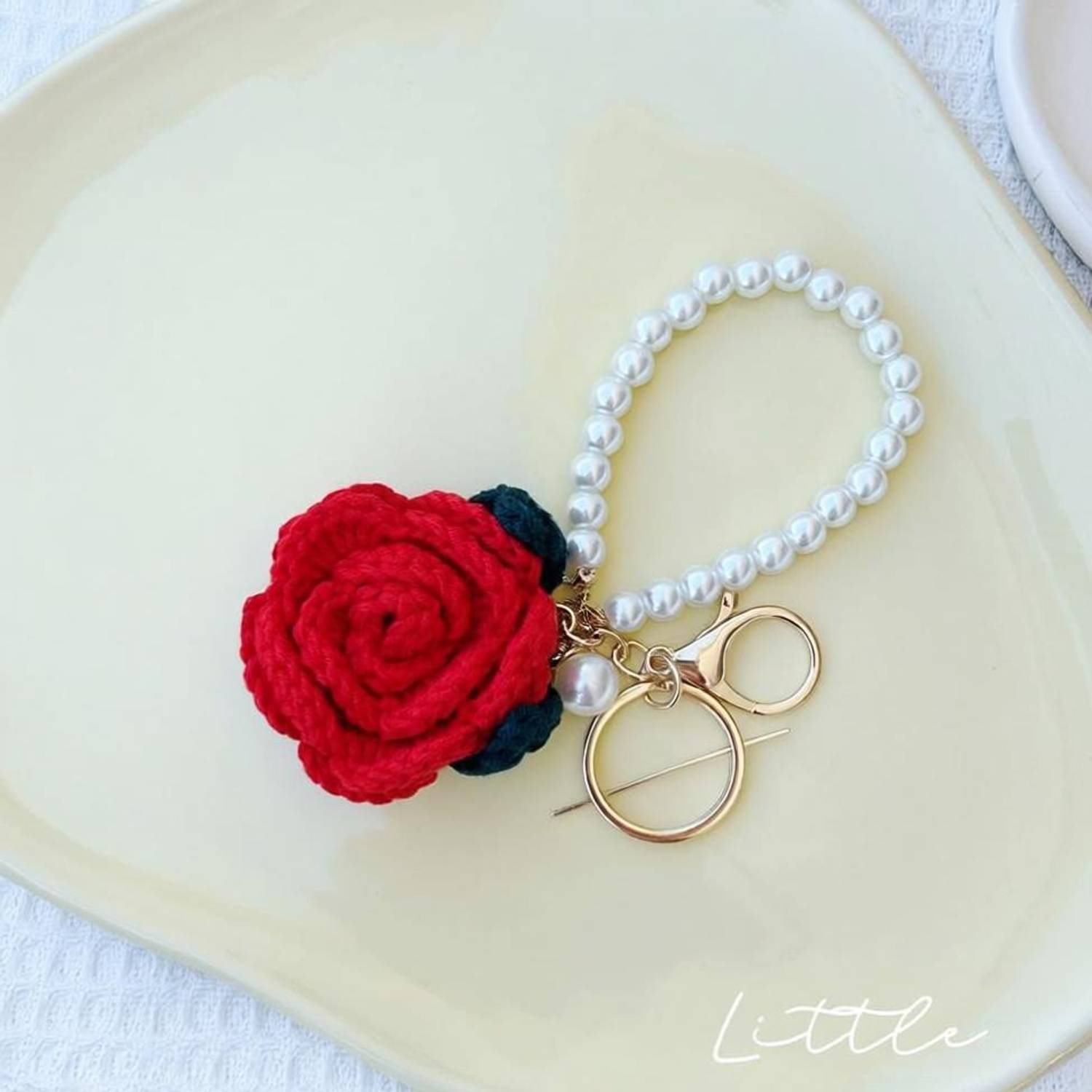 BloomingYarn Rose Keychain RKC001 Key Chain
