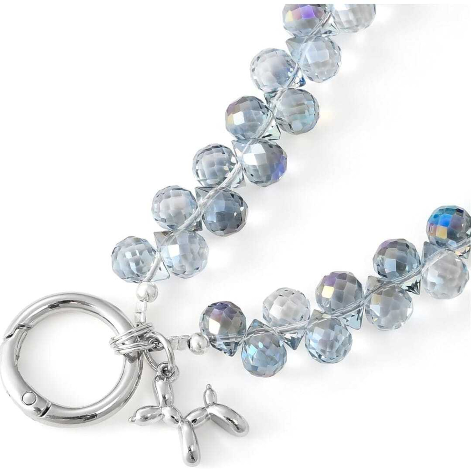 Image of Appe Crystal Beaded Phone Charm Strap with Metal Hook | Mobile Hanging Accessory Phone Charm