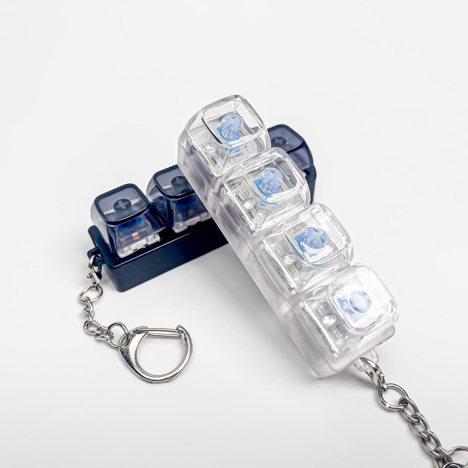 Image of COZYZORO Keyboard Fidget Toy Light Up Key Chain