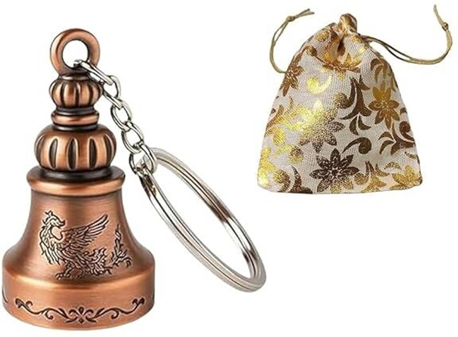 APNA KANHA Guardian Bell KeyChain for Bike and Car Good Luck Key Chain
