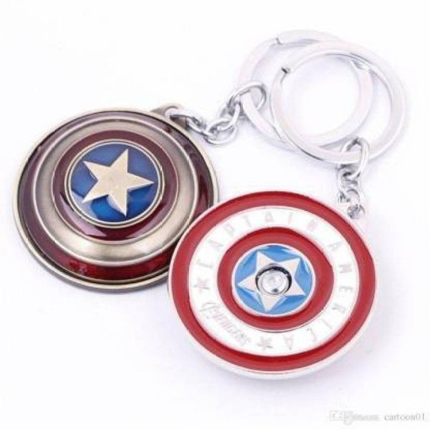 FLAMBE Captain America & Ironman Rotating Keychain - Image 2