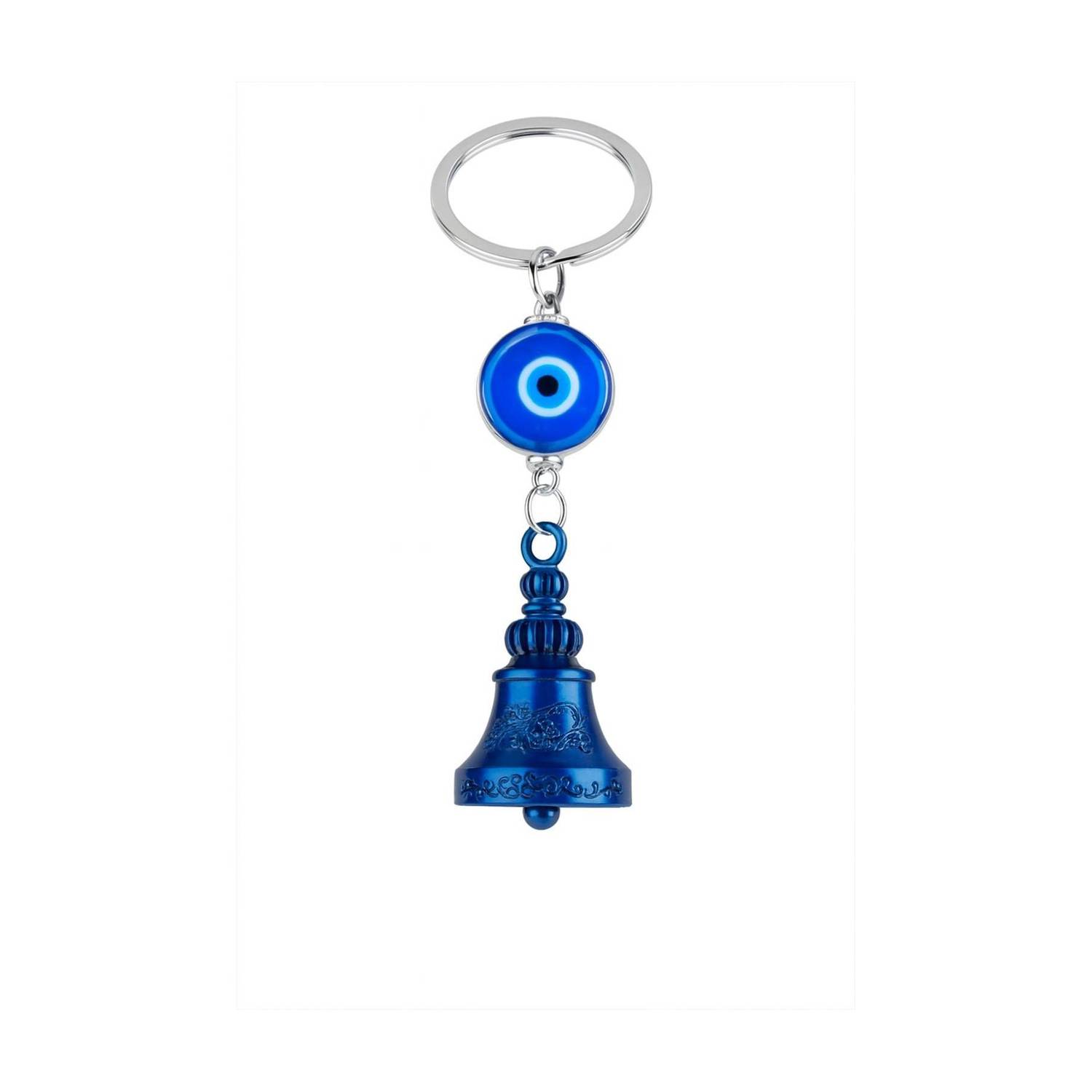 aflatunfashion 052 Trendy Blue Eye Bell Keychain Key Chain