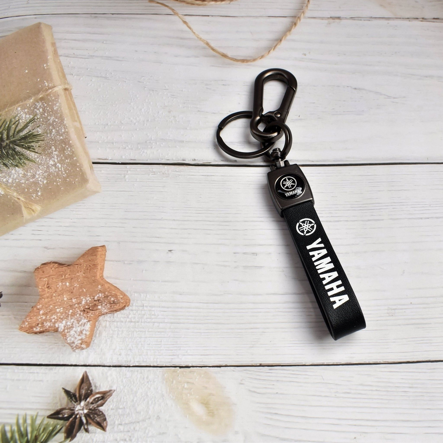 Image of A TO Z ONLINE STORE LEATHER&Metal YAMAHA Bikes Stainless Steel KeyChain For Men Women |MT15|FZ|R15 Key Chain