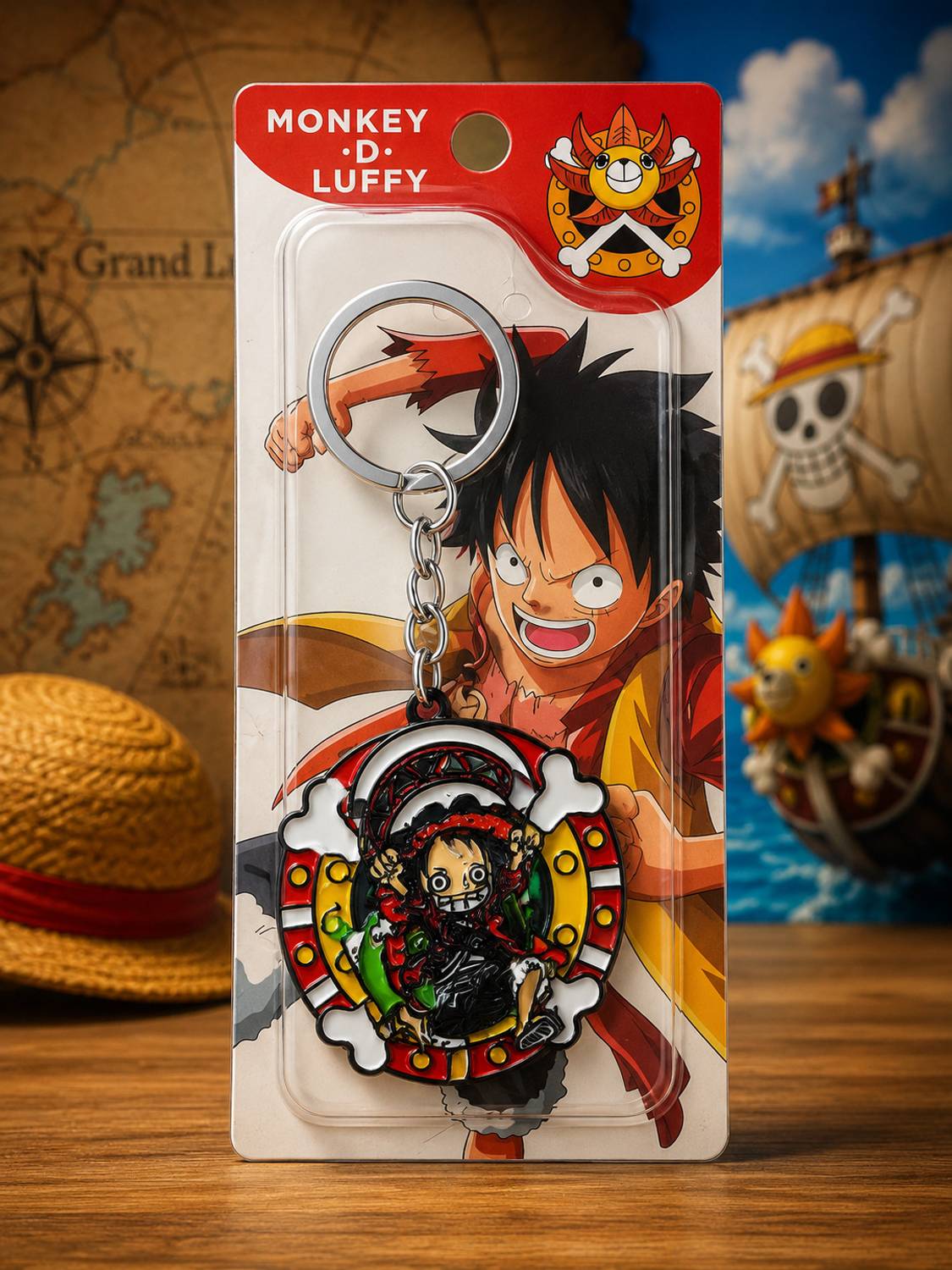 World Gift Mart One Piece Luffy Spinner Keychain - Image 3